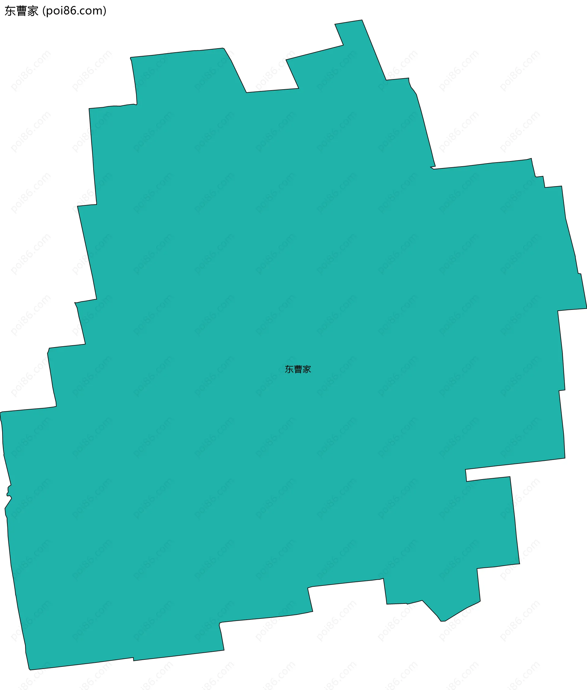 东曹家边界地图