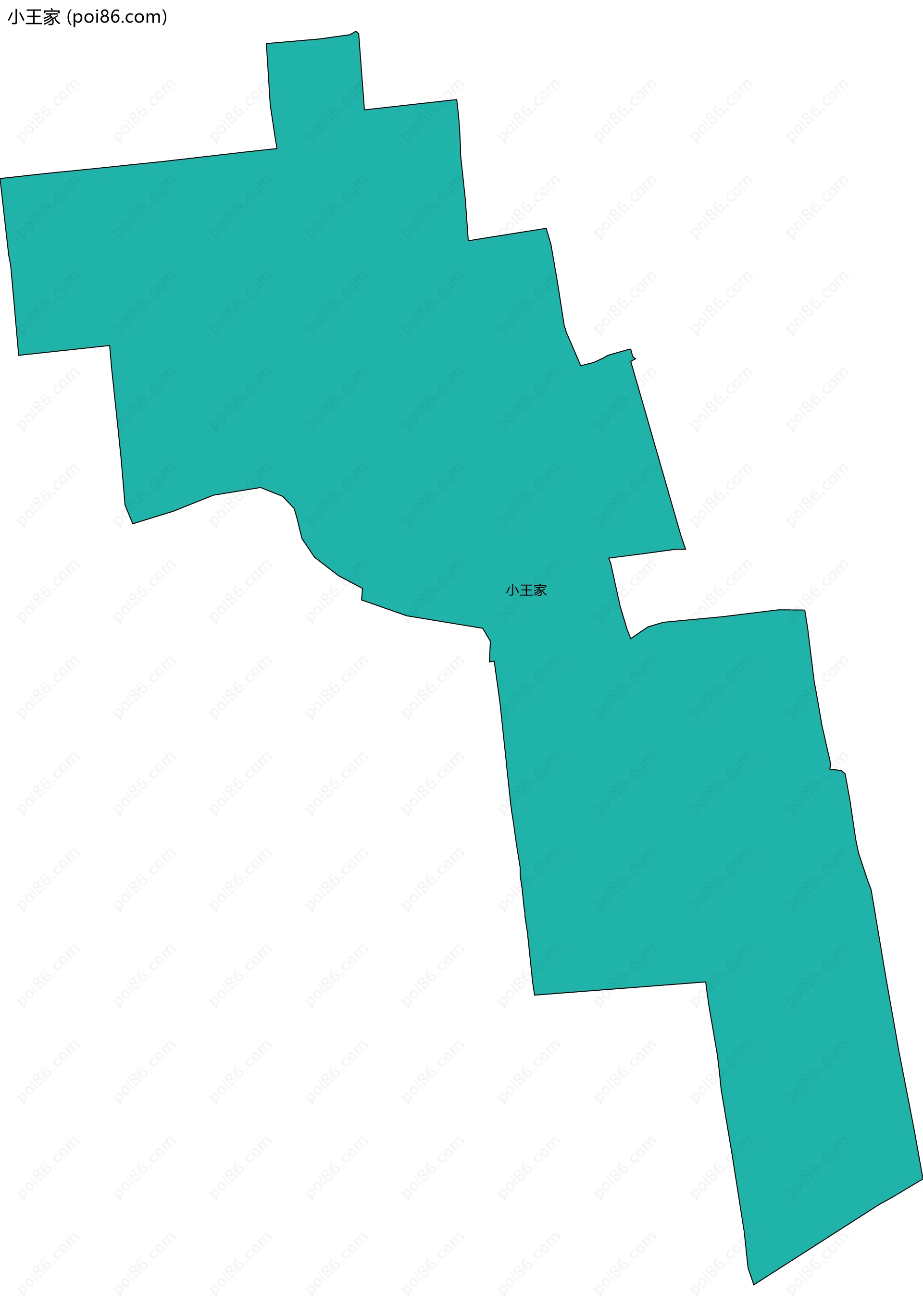 小王家边界地图