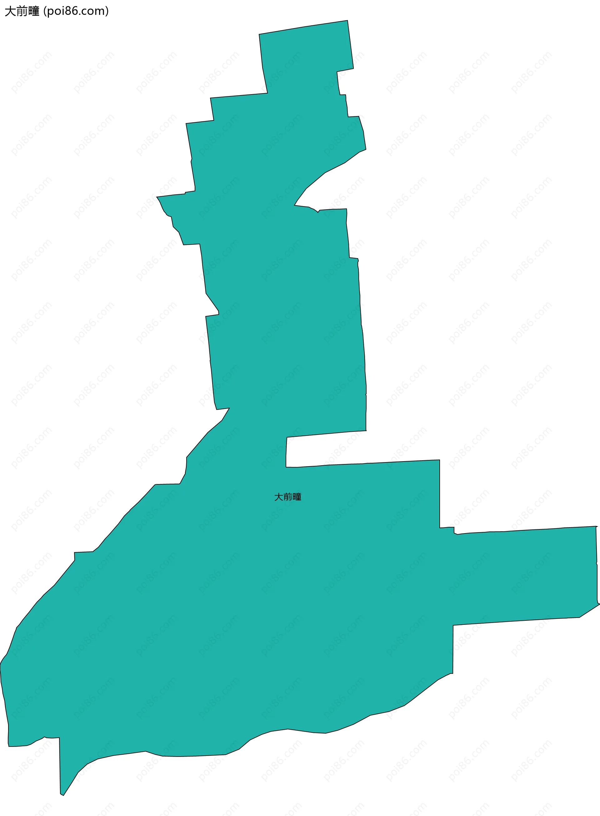 大前疃边界地图