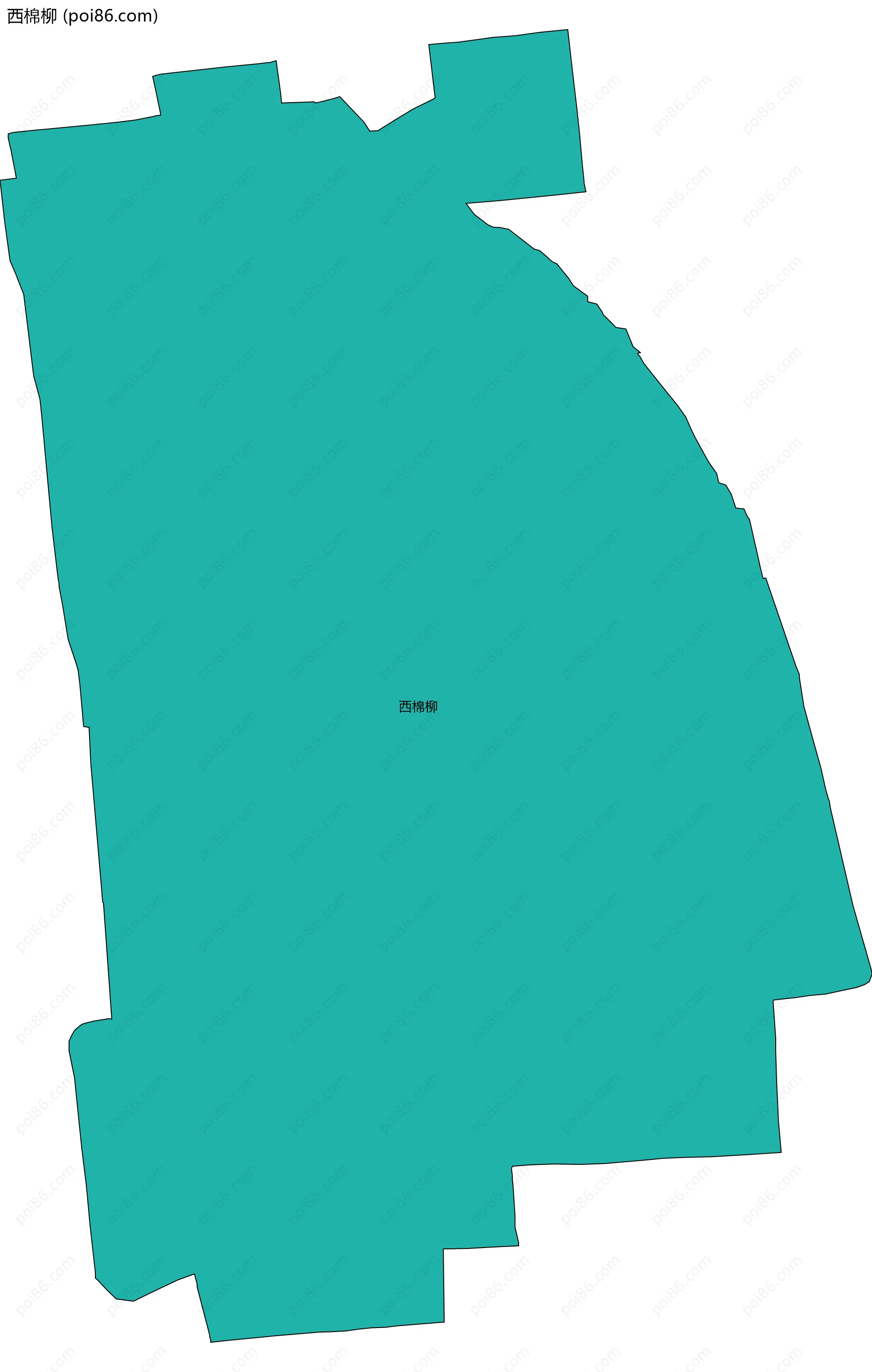 西棉柳边界地图