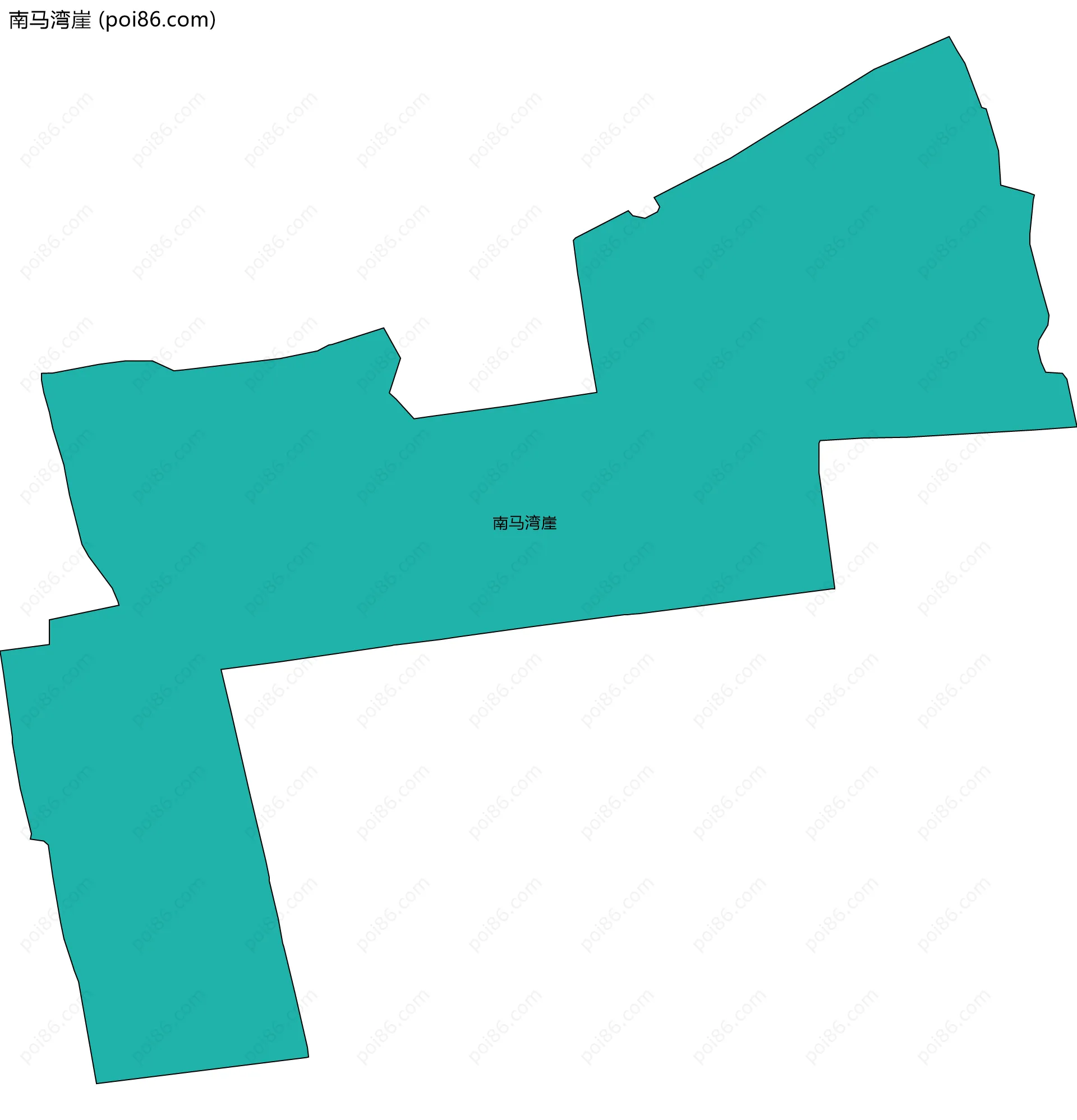 南马湾崖边界地图