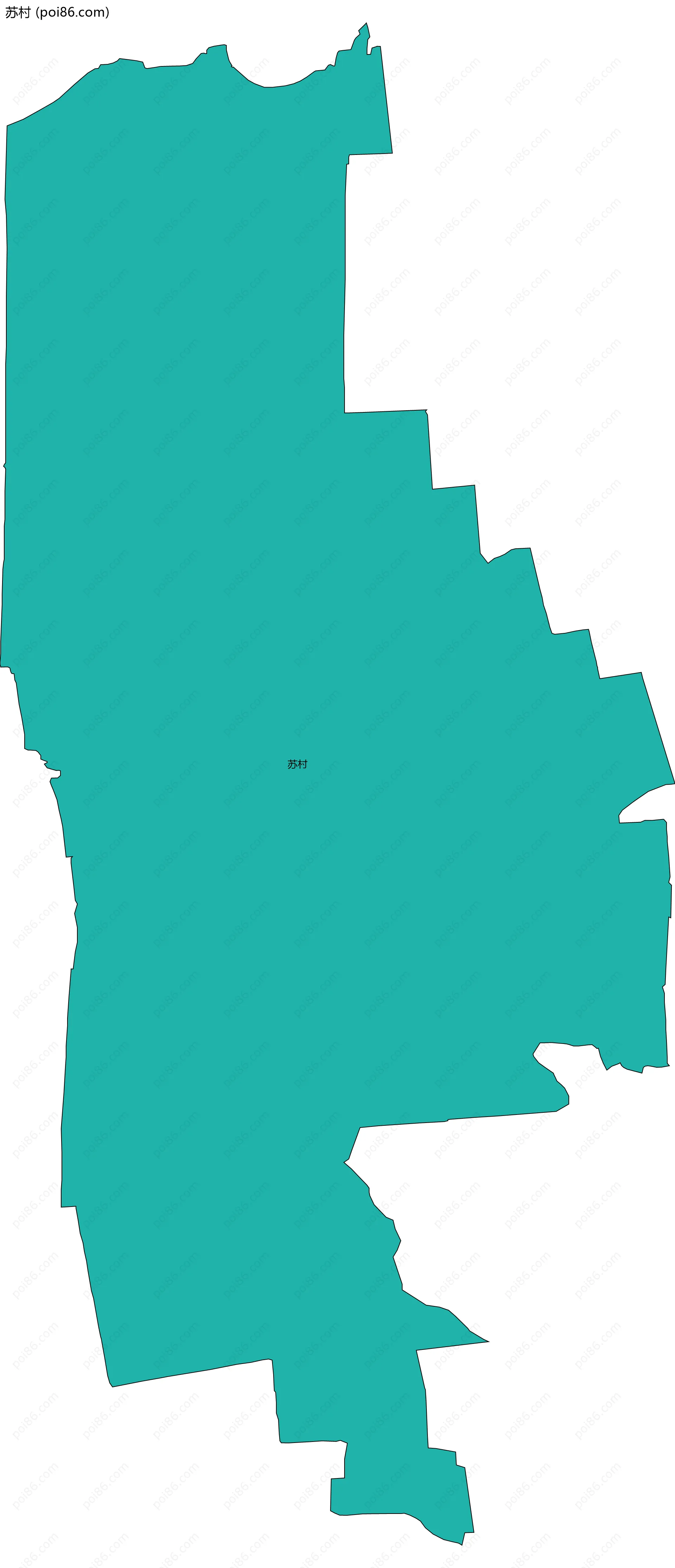 苏村边界地图