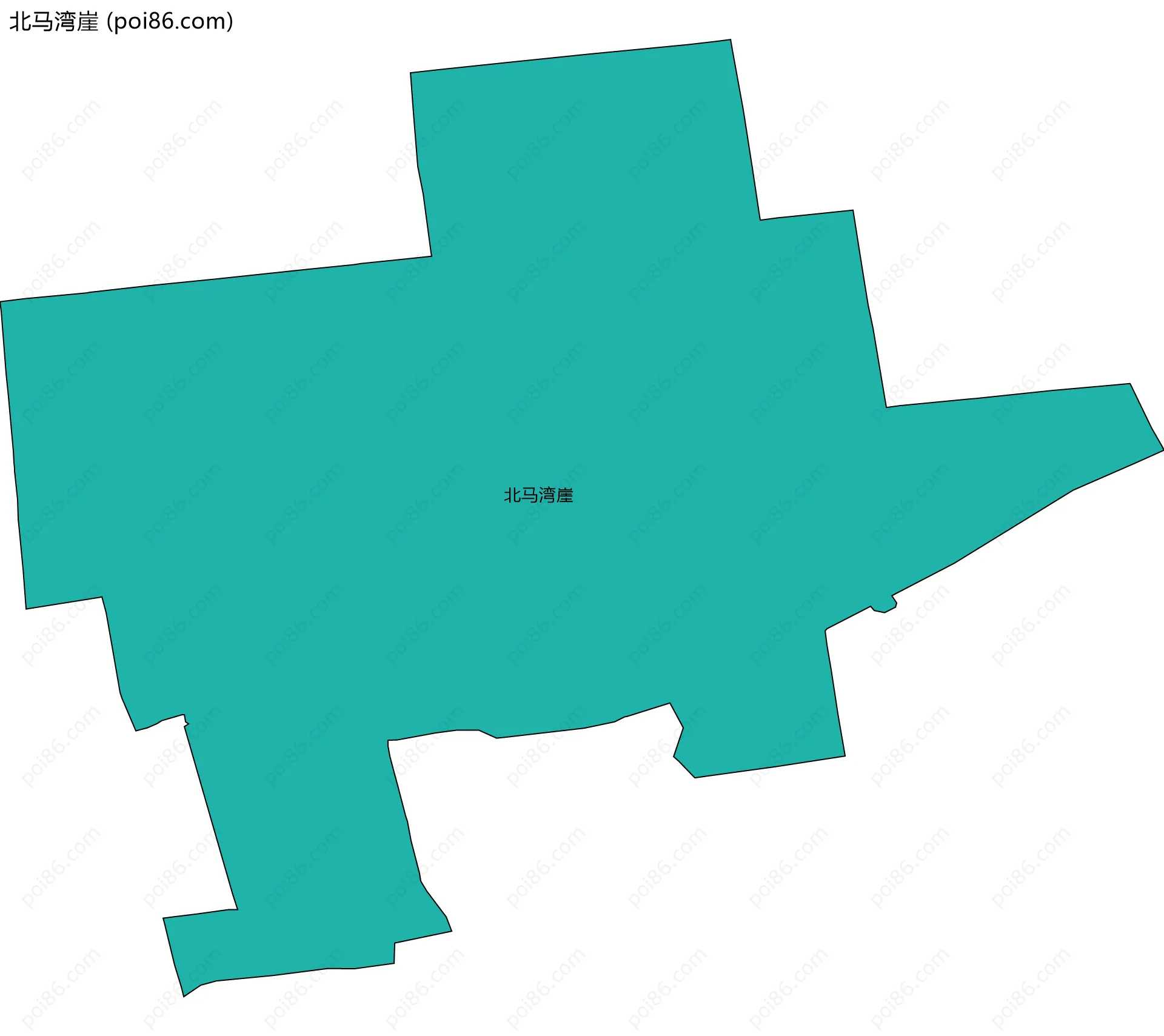 北马湾崖边界地图