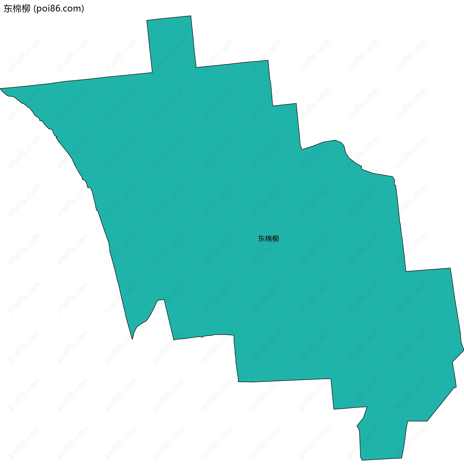 东棉柳边界地图