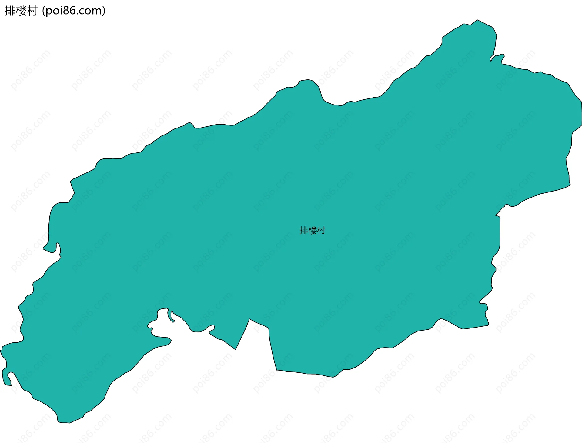 排楼村边界地图
