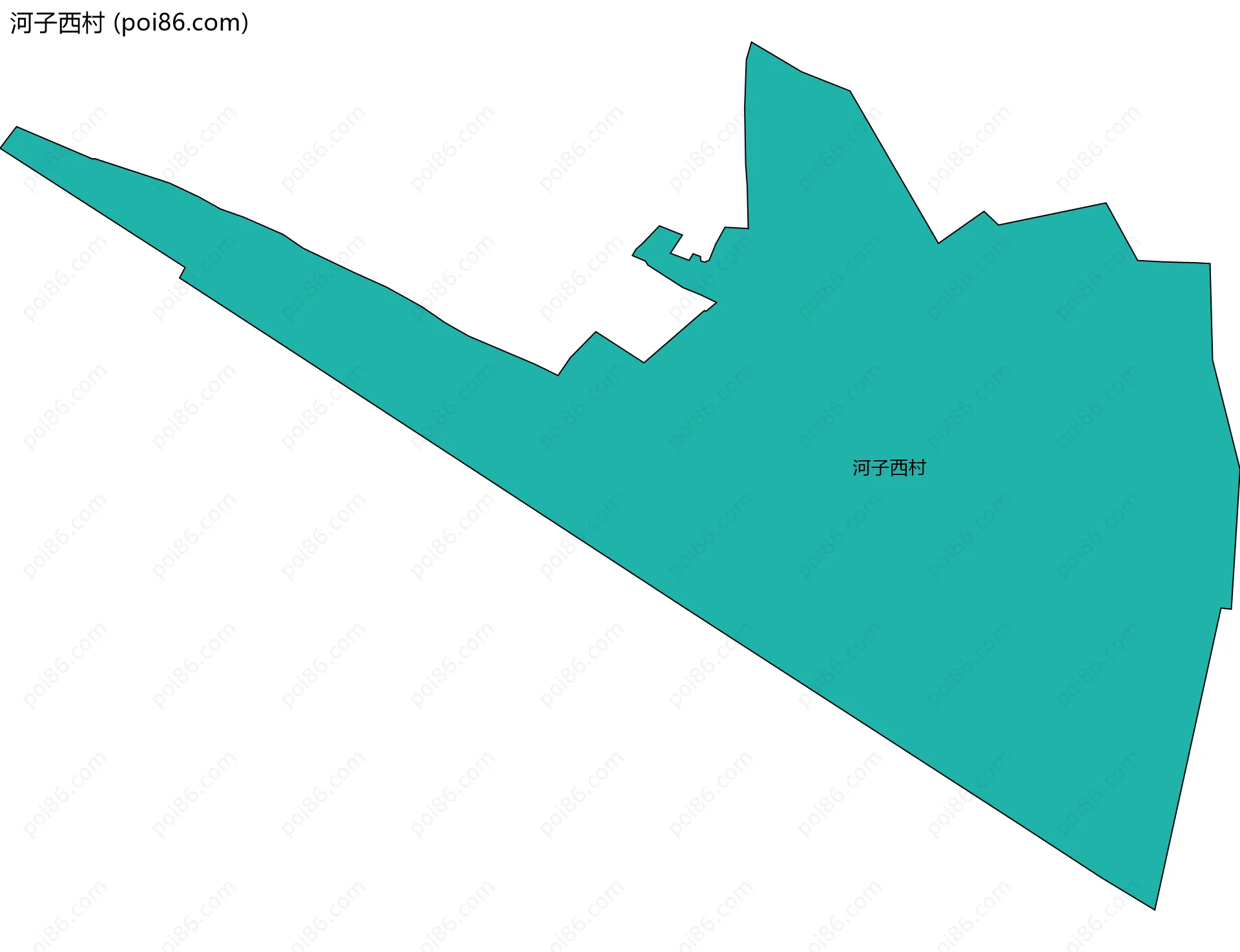 河子西村边界地图