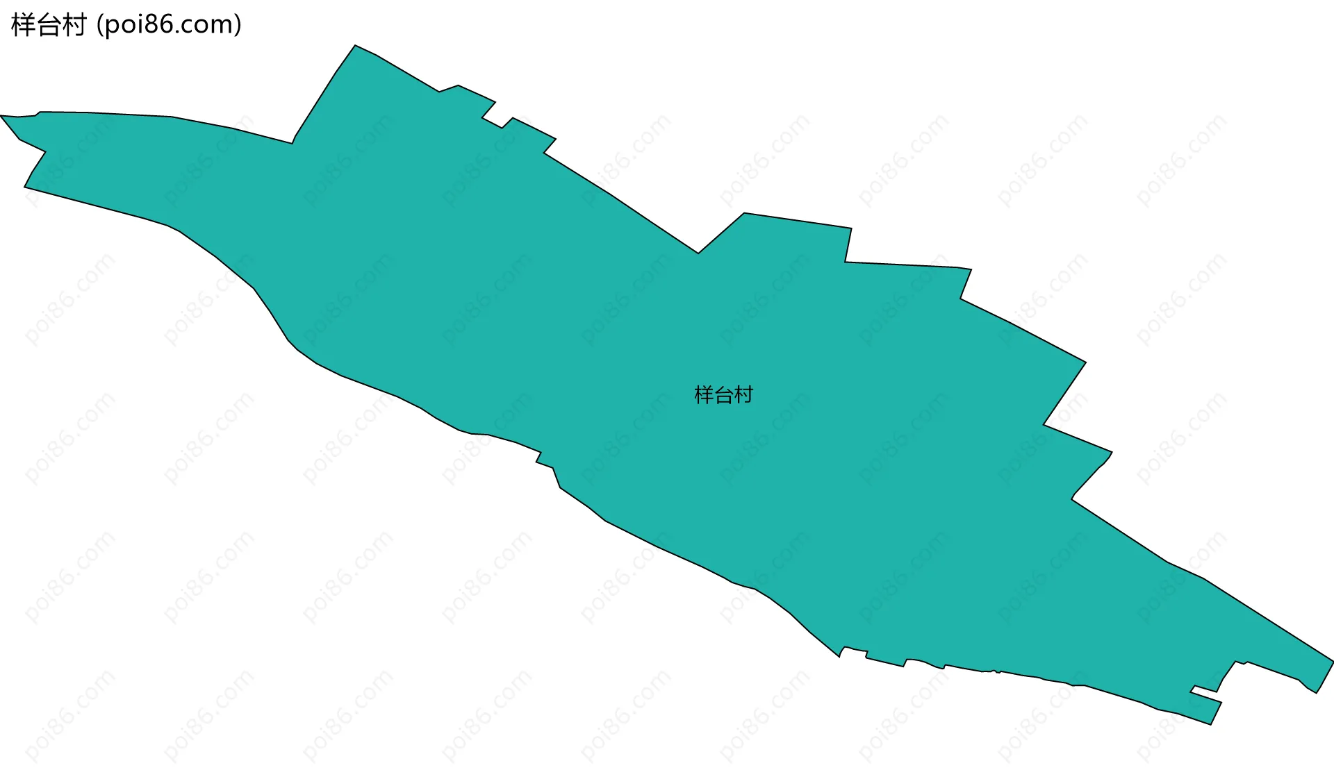 样台村边界地图