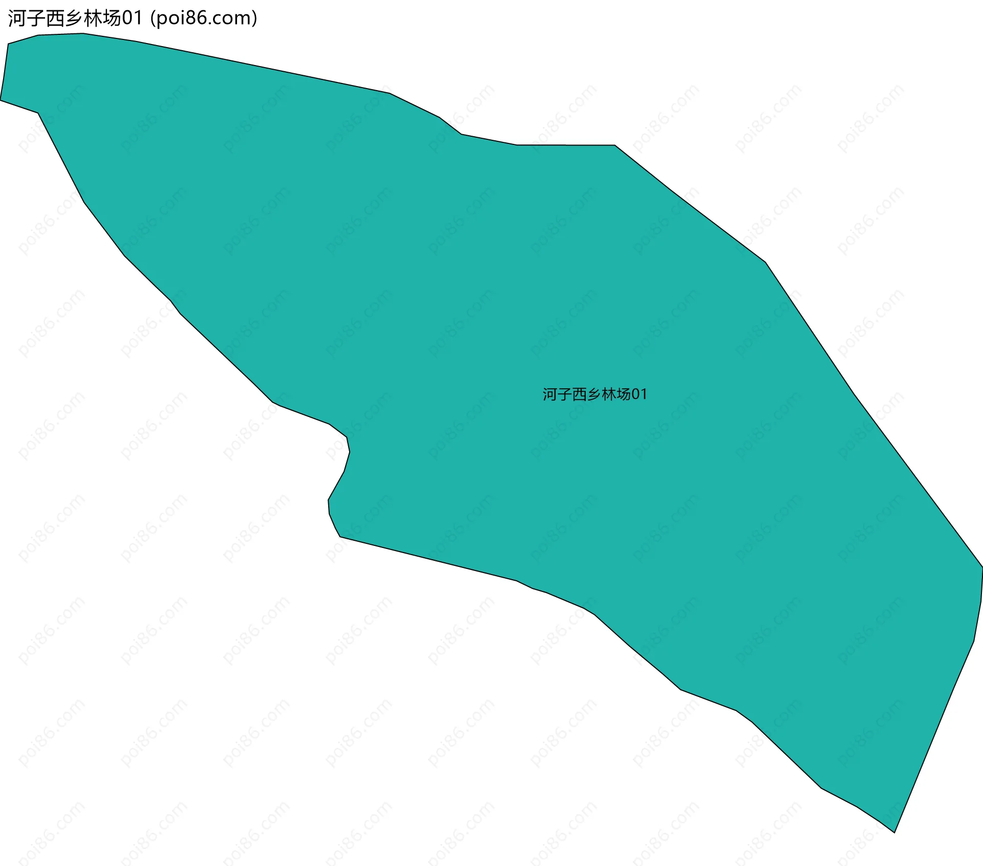 河子西乡林场01边界地图