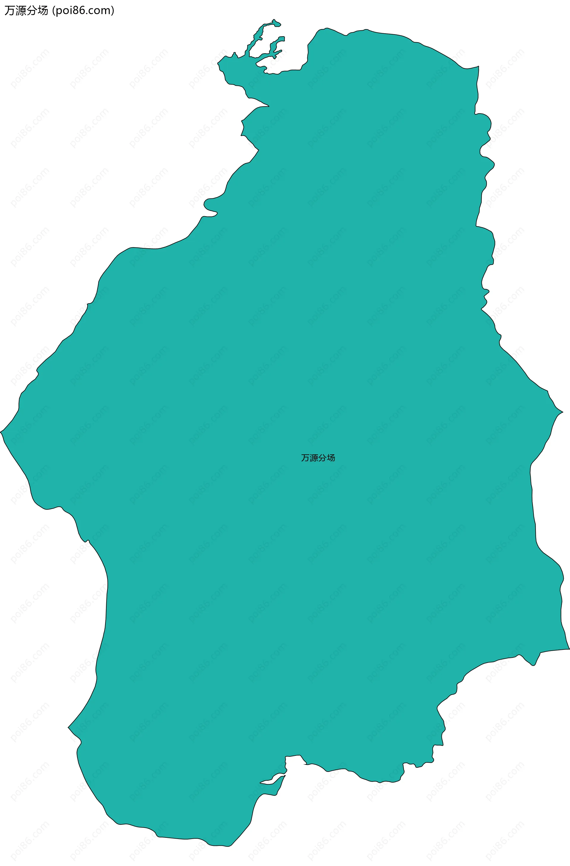 万源分场边界地图