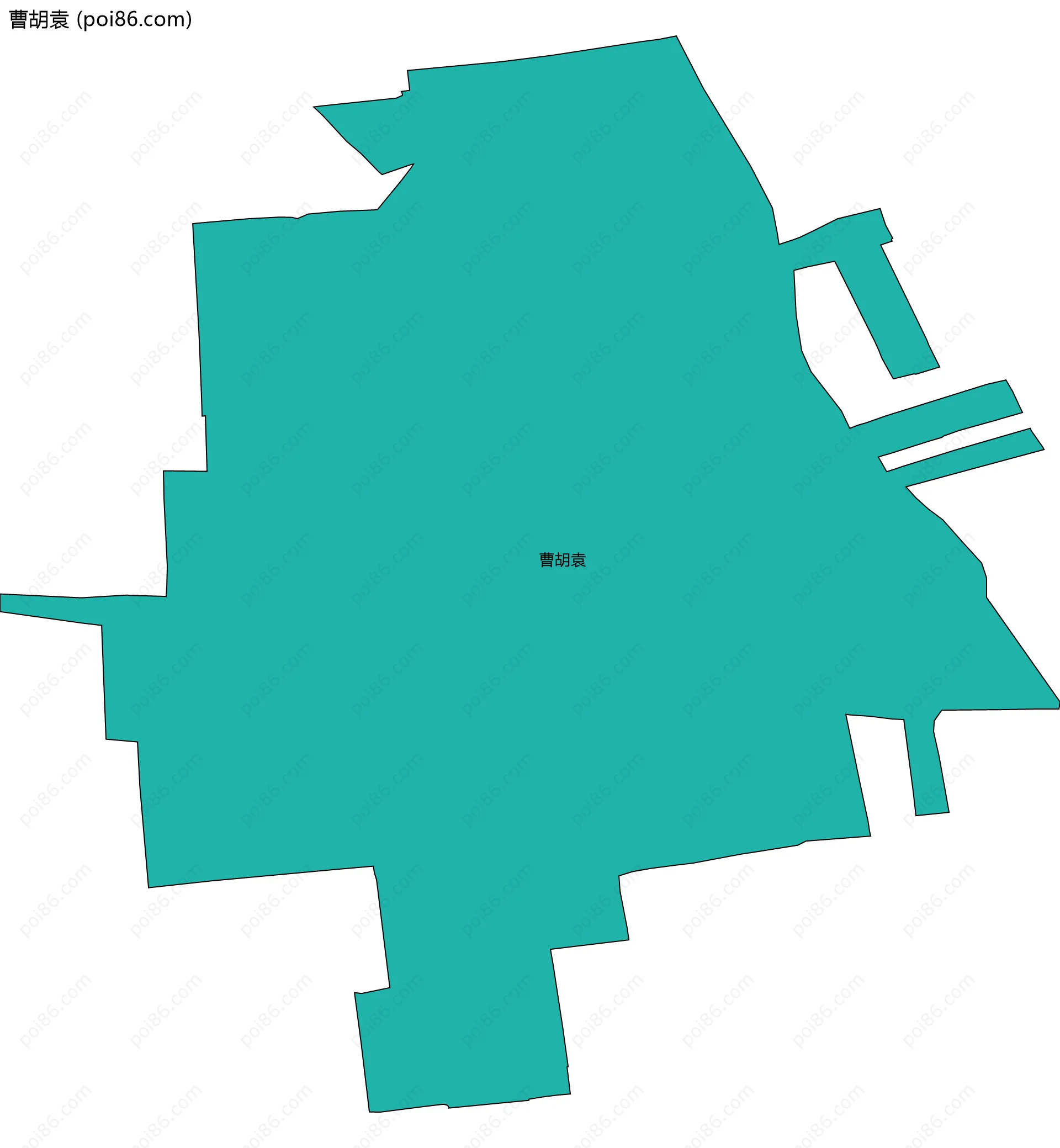 曹胡袁边界地图