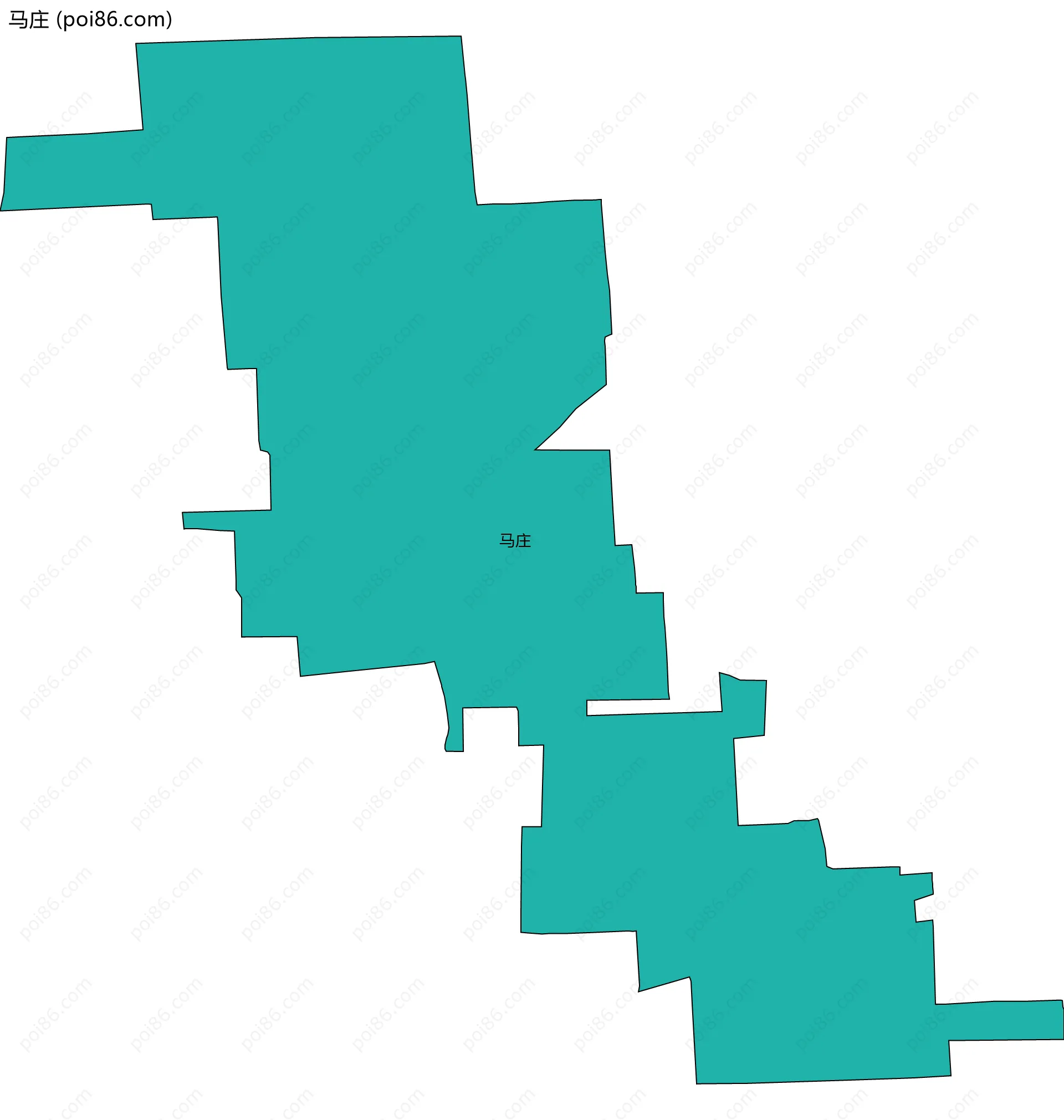 马庄边界地图