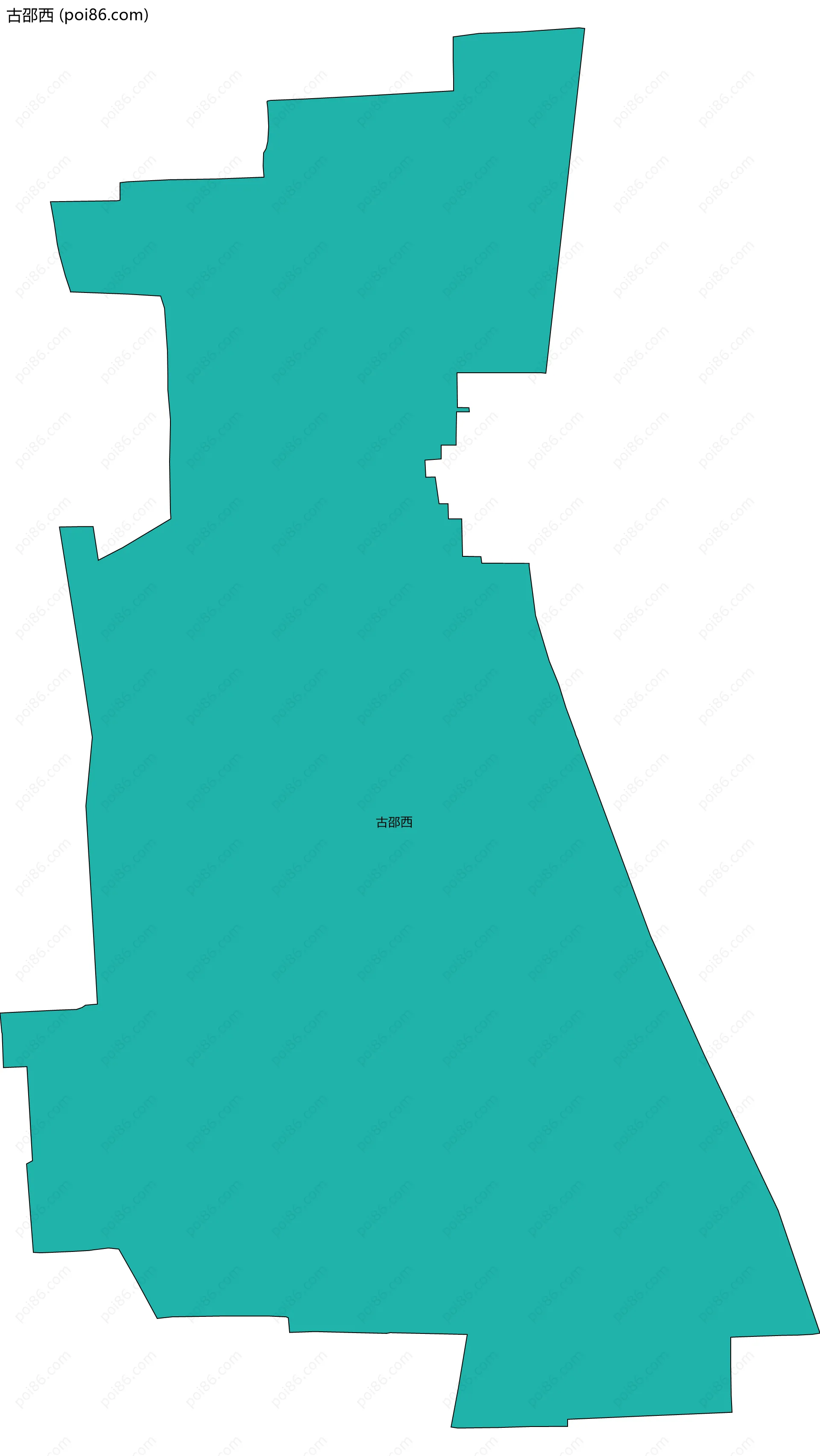 古邵西边界地图