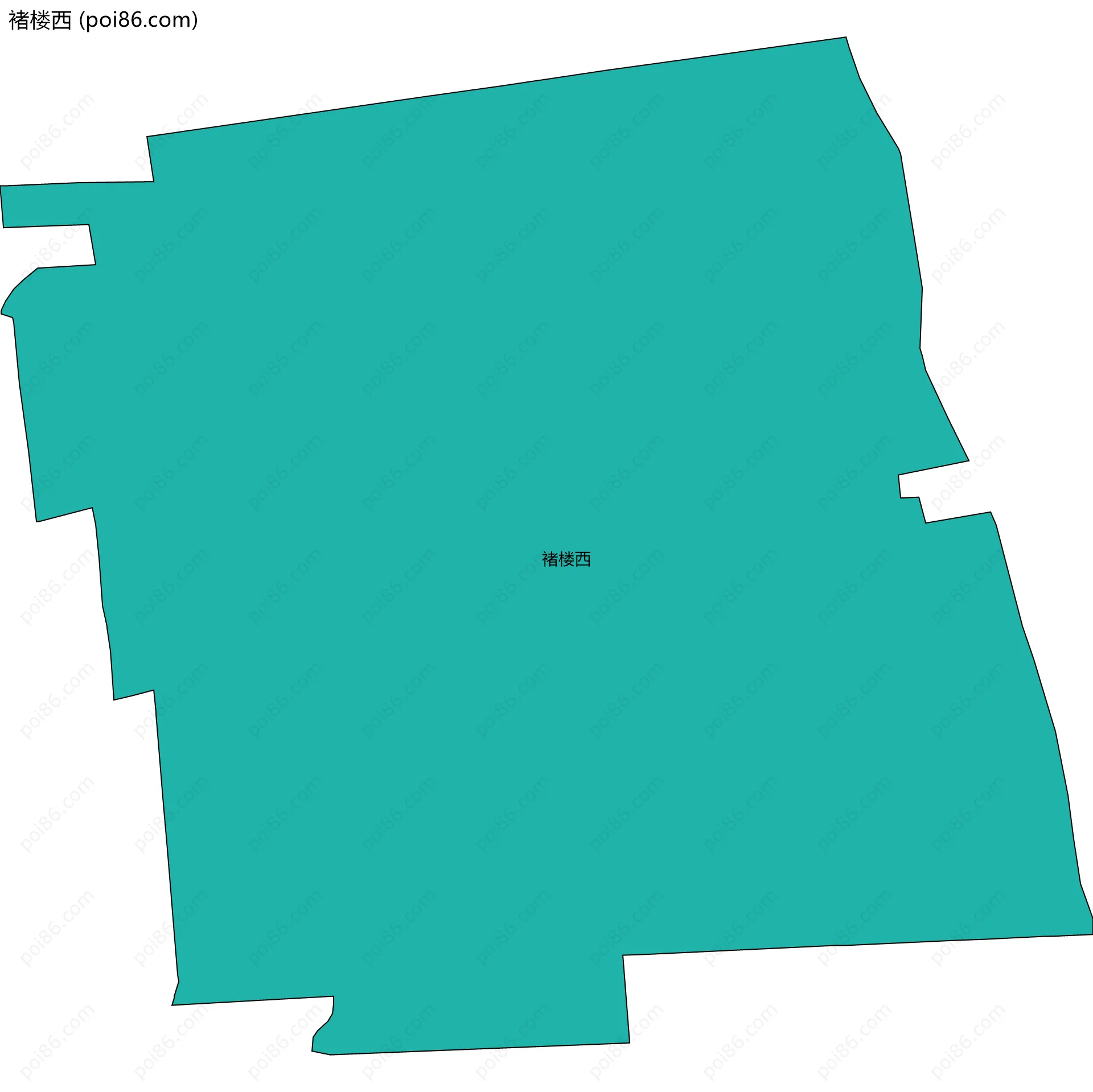 褚楼西边界地图