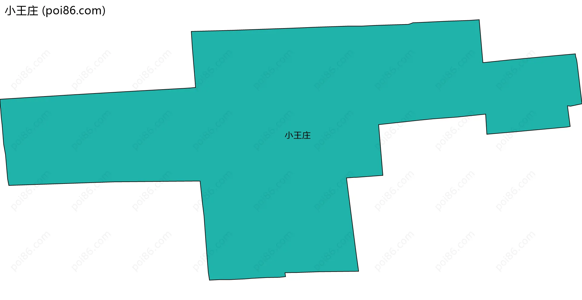 小王庄边界地图