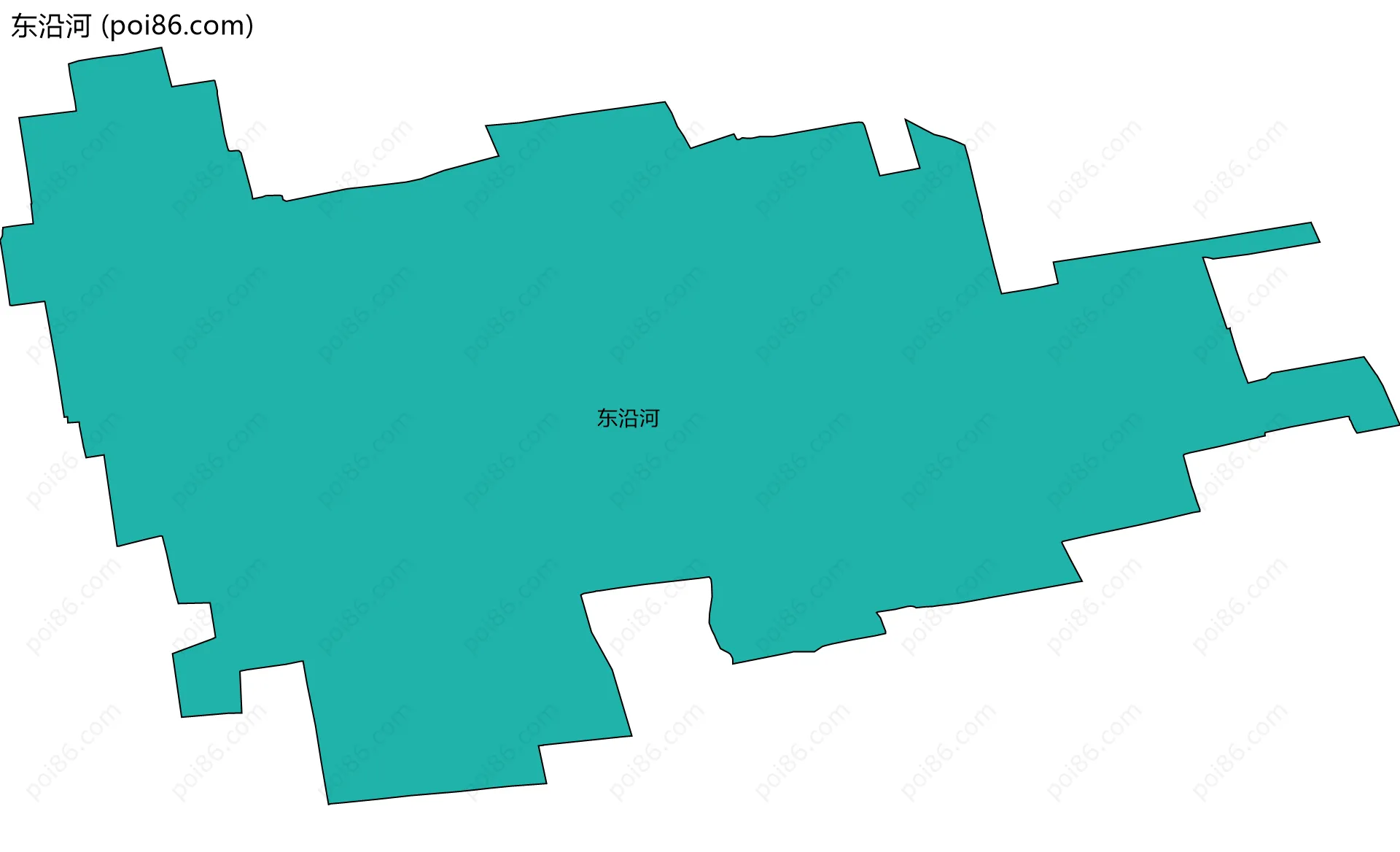 东沿河边界地图