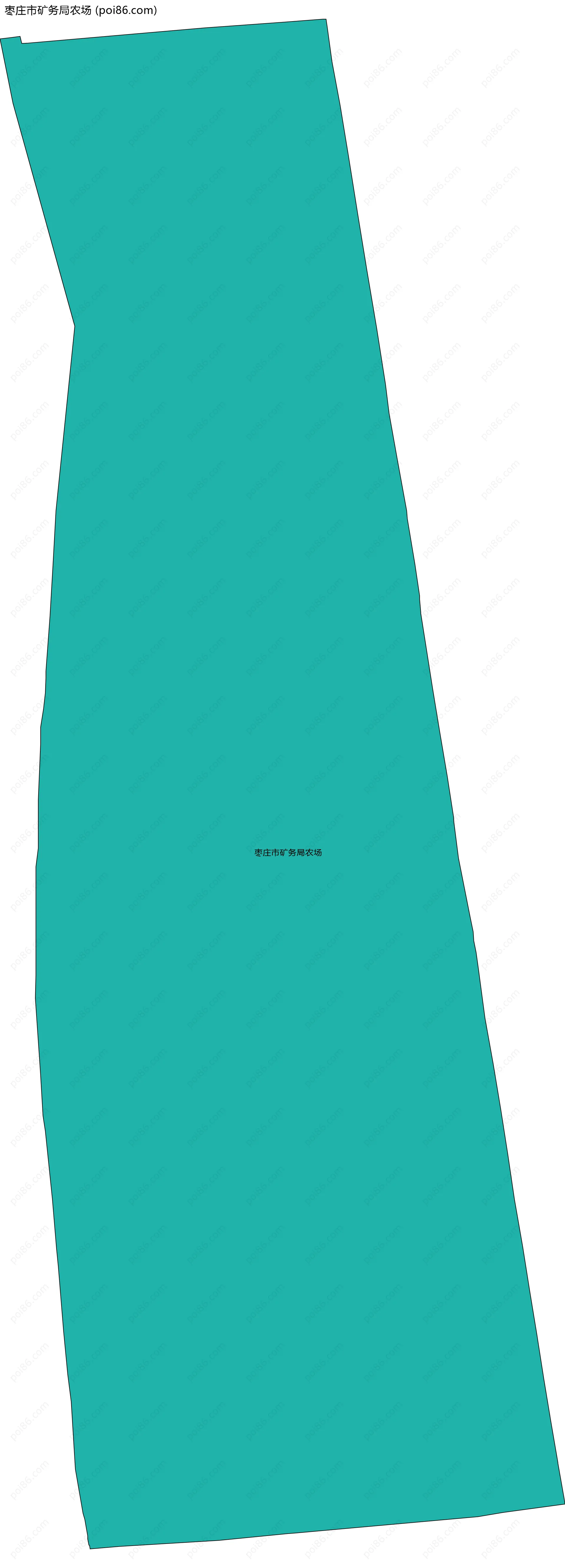 枣庄市矿务局农场边界地图