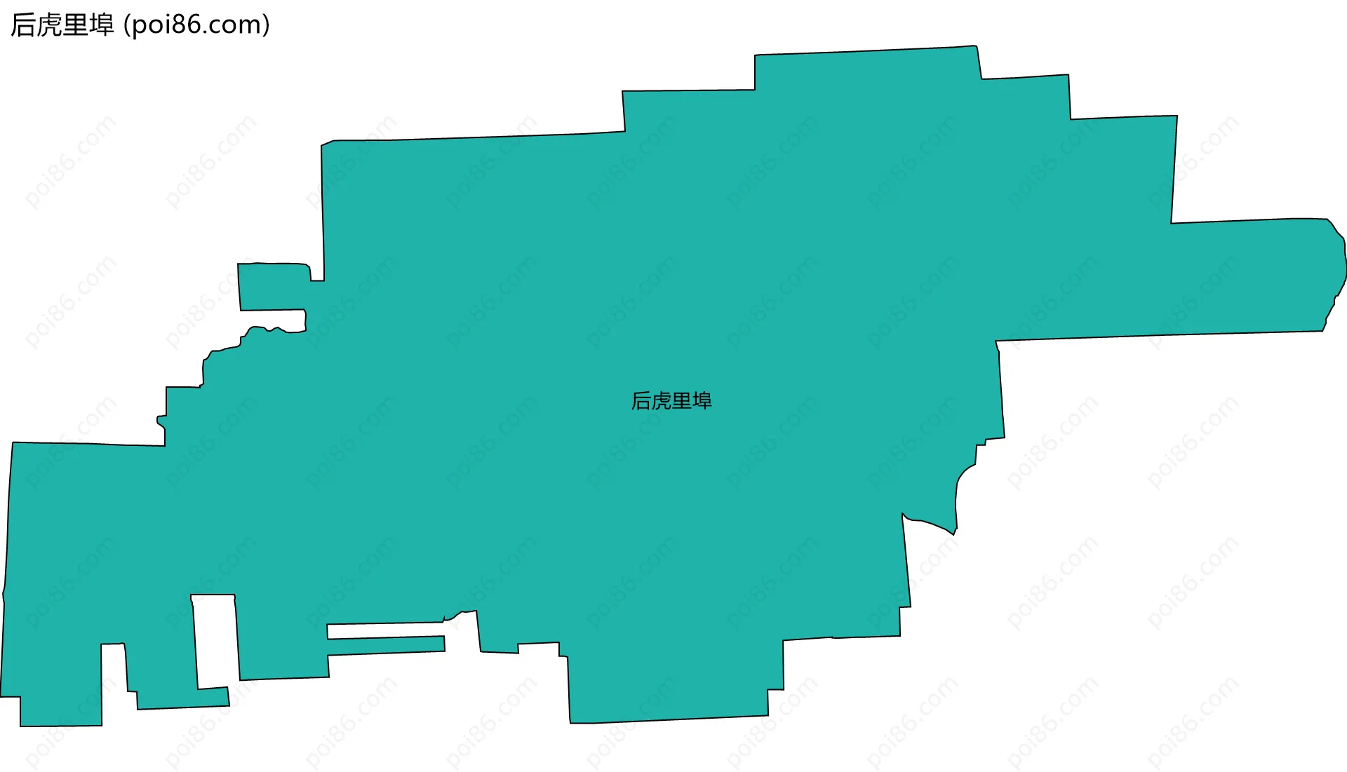 后虎里埠边界地图