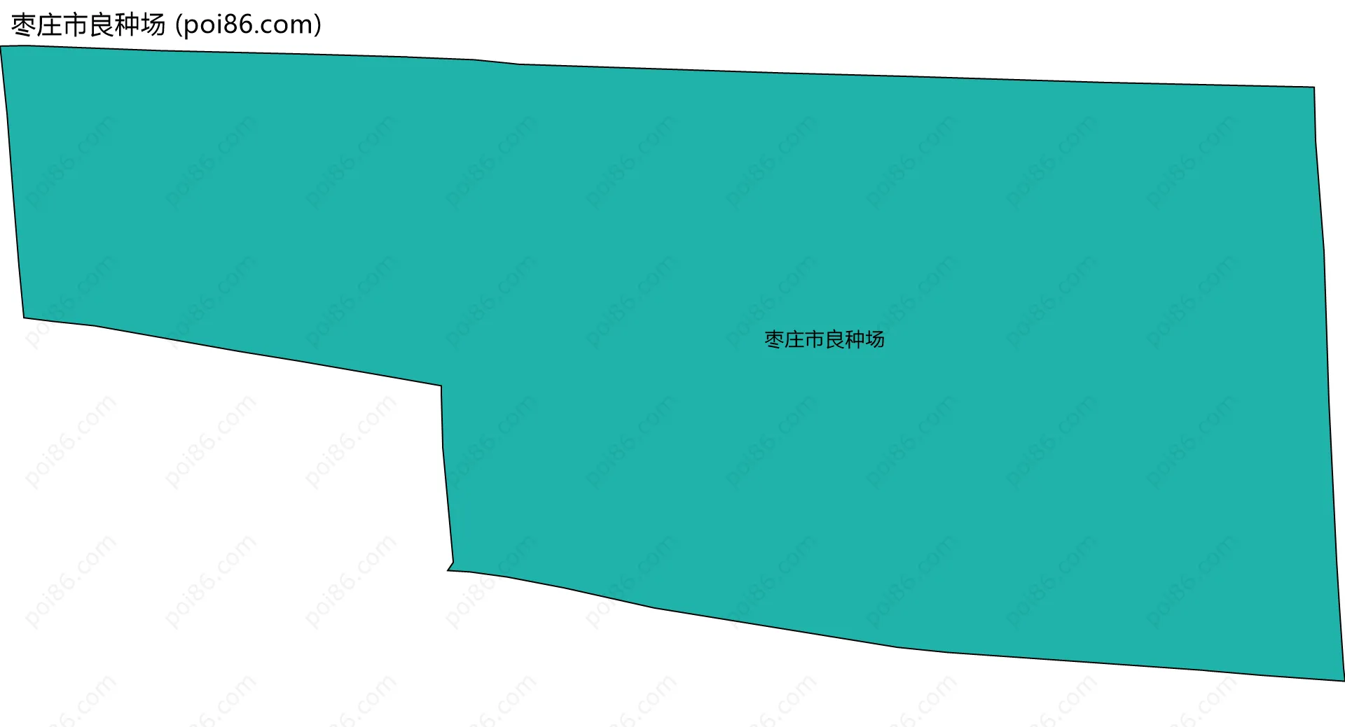 枣庄市良种场边界地图
