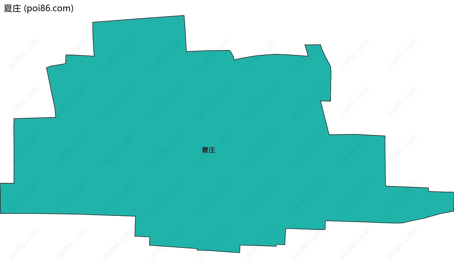 夏庄边界地图
