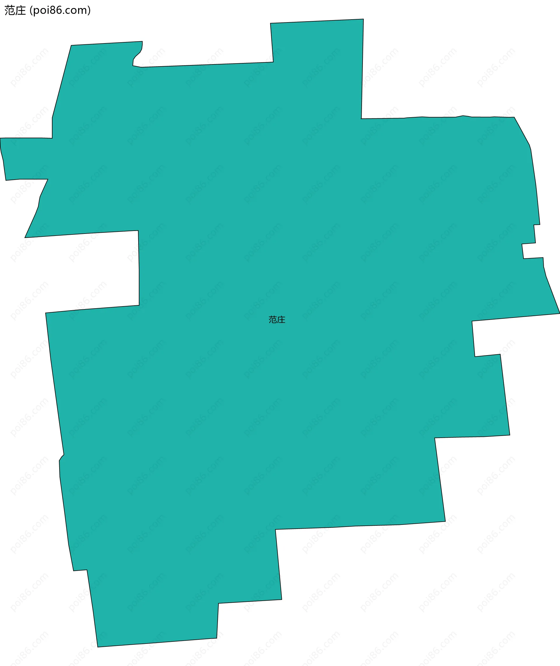 范庄边界地图