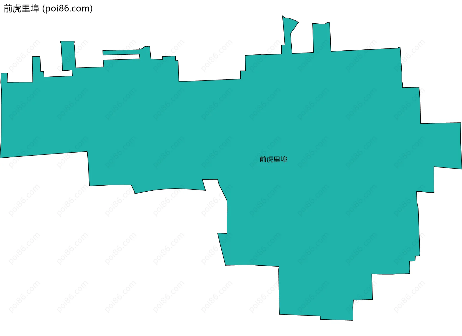 前虎里埠边界地图