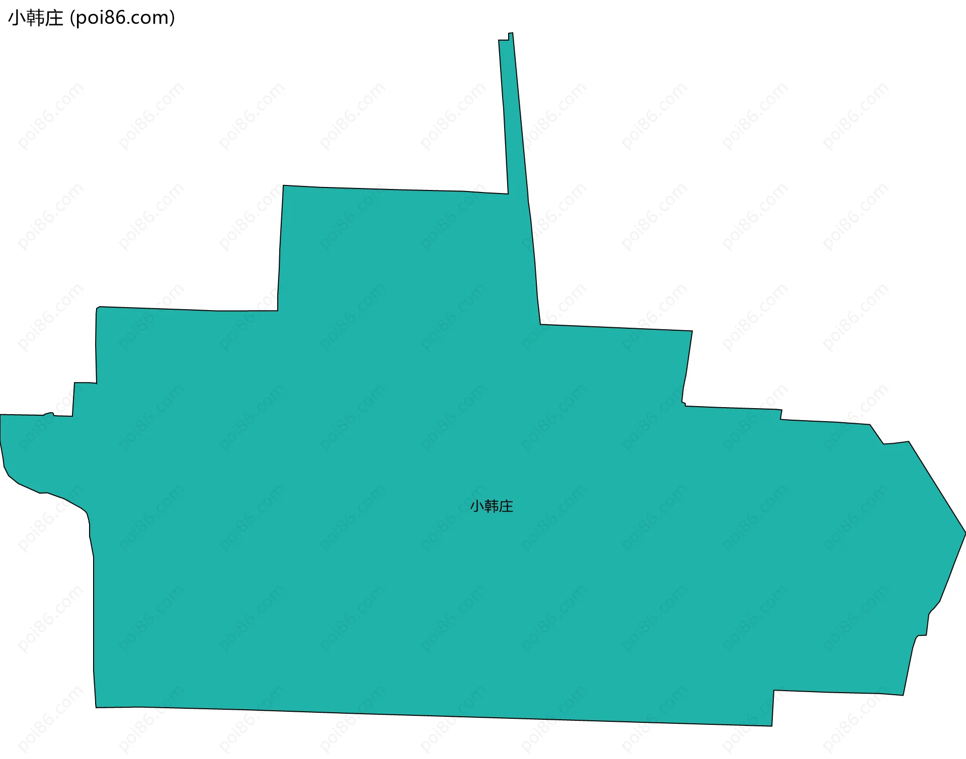 小韩庄边界地图