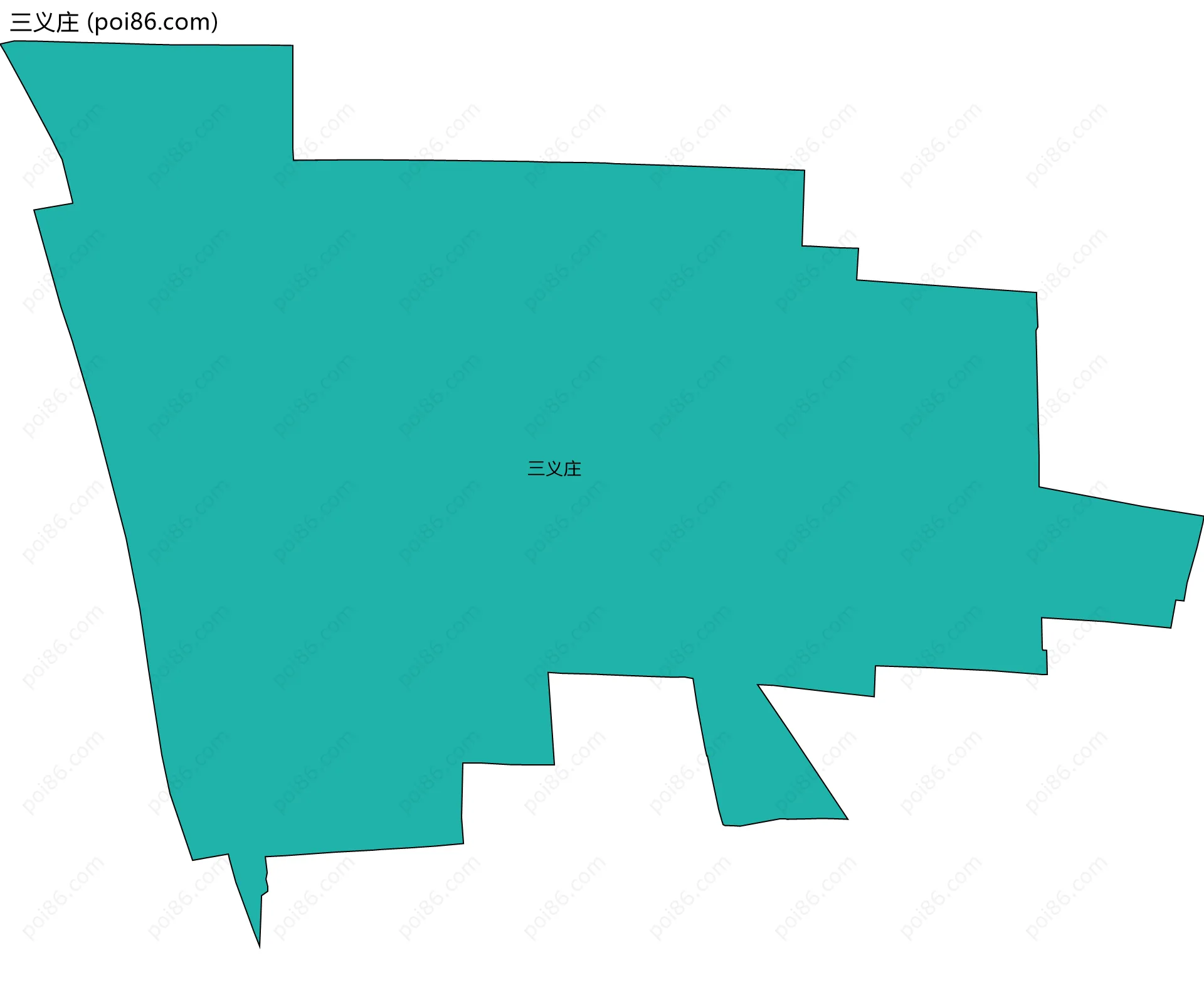 三义庄边界地图