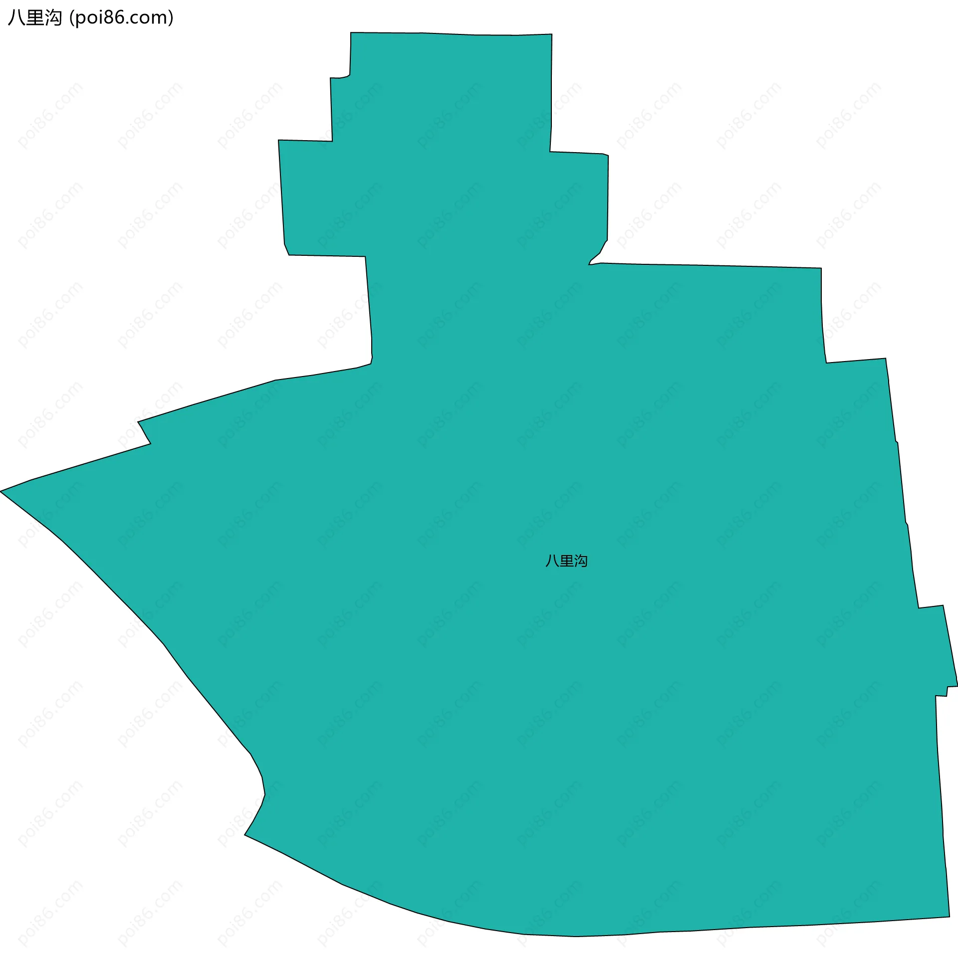 八里沟边界地图