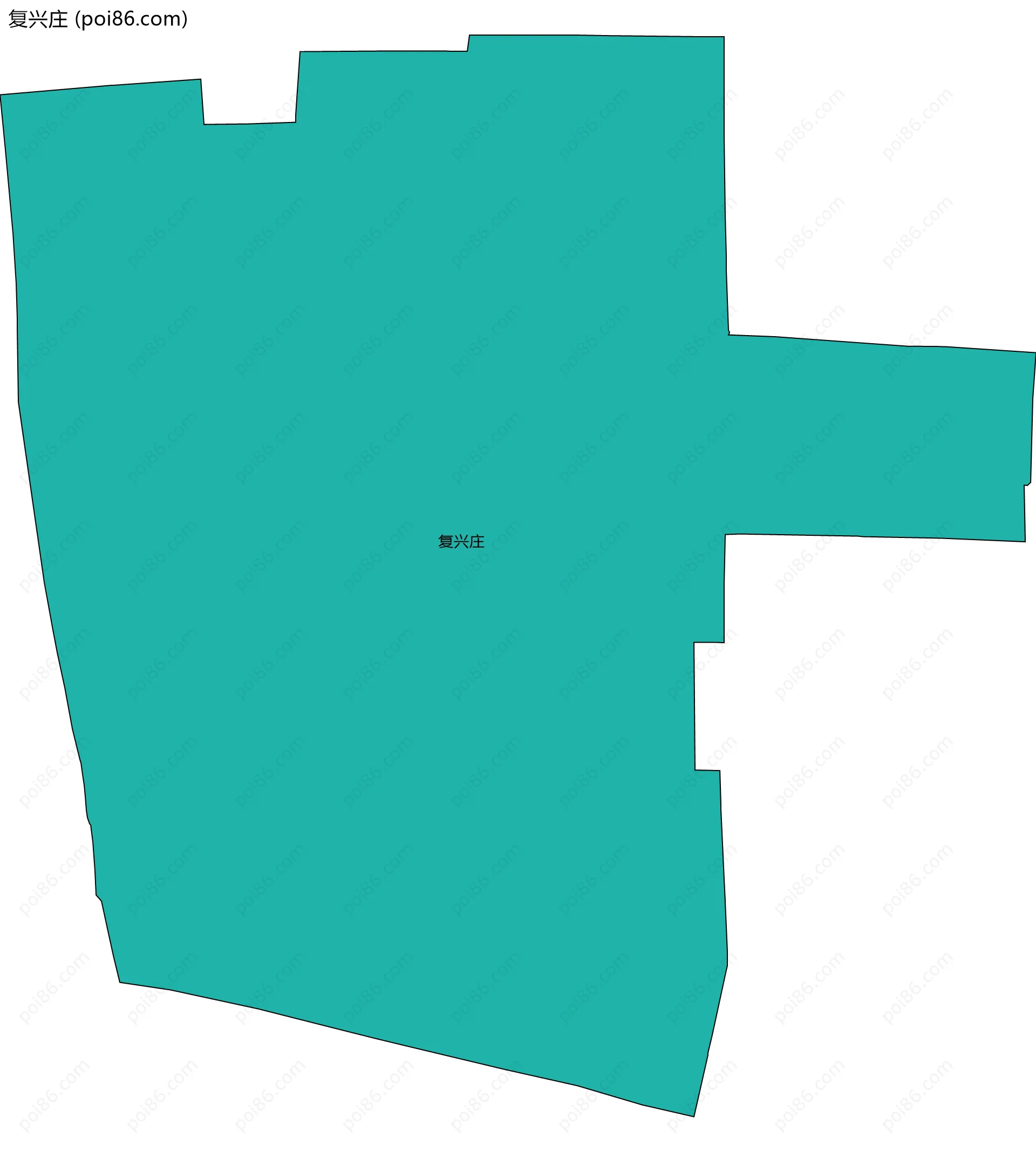 复兴庄边界地图