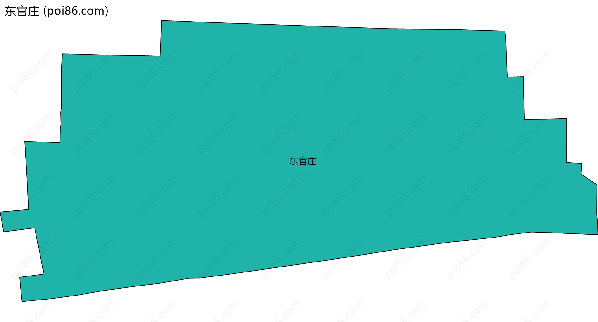 东官庄边界地图