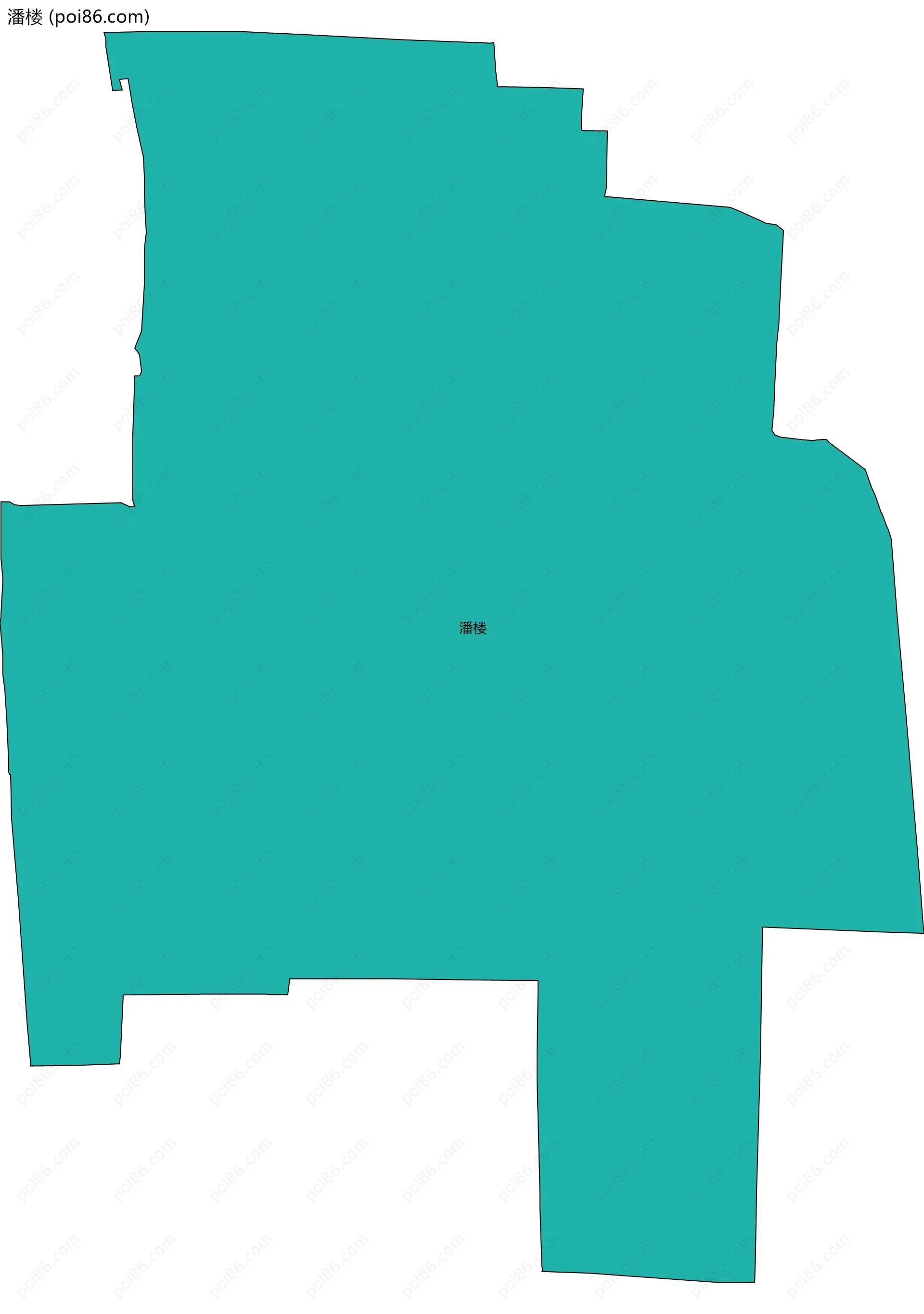 潘楼边界地图