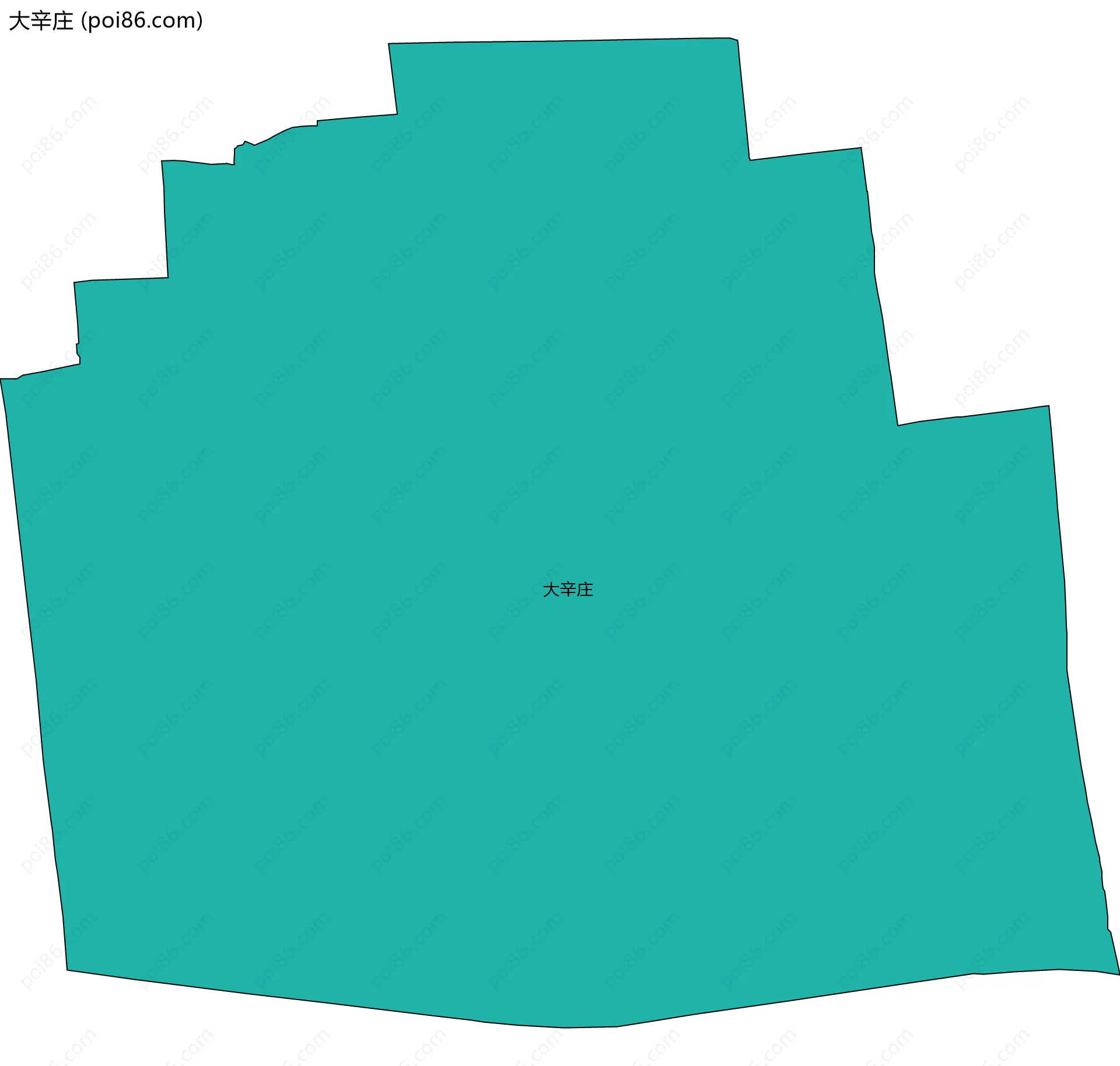大辛庄边界地图