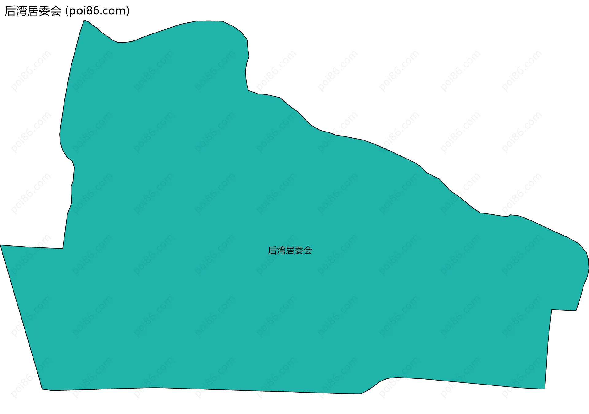 后湾居委会边界地图