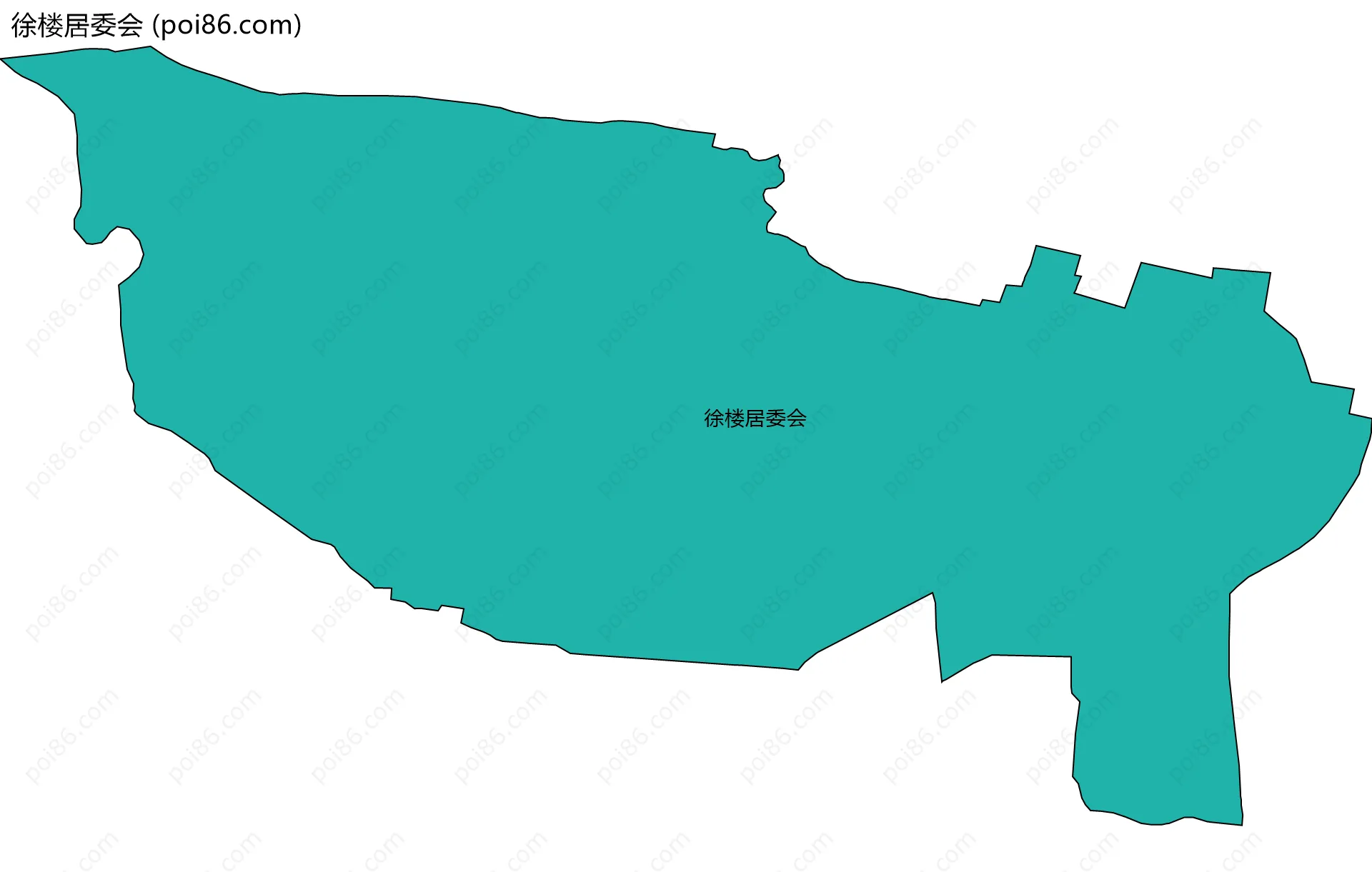 徐楼居委会边界地图