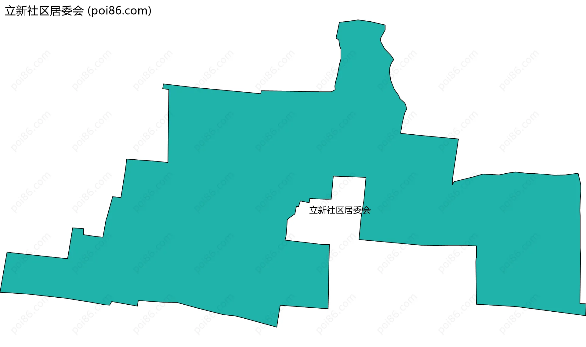 立新社区居委会边界地图