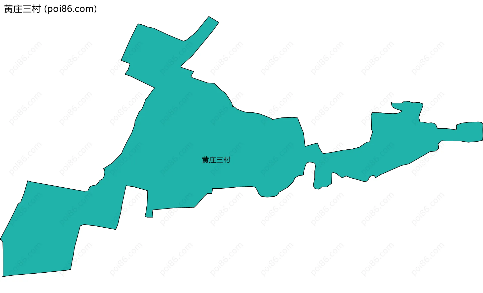 黄庄三村边界地图