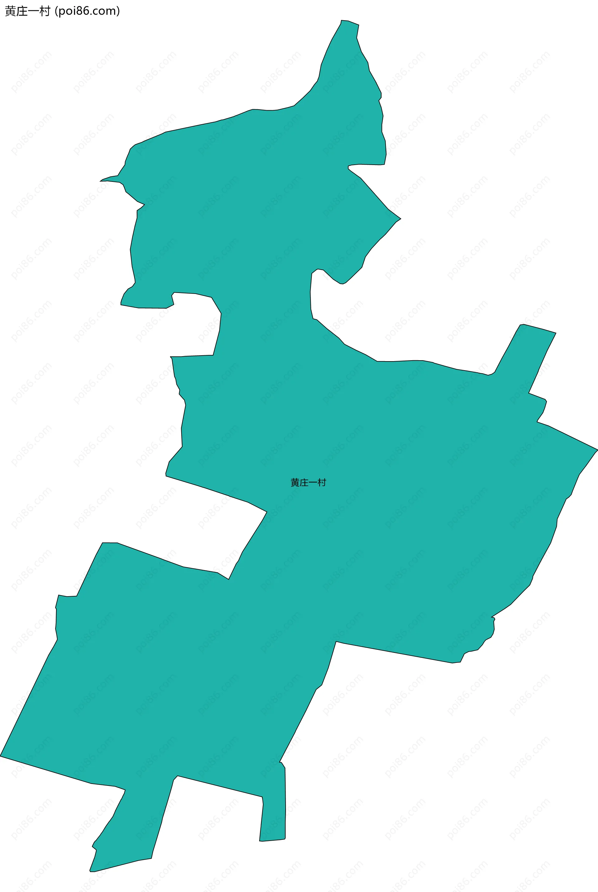 黄庄一村边界地图