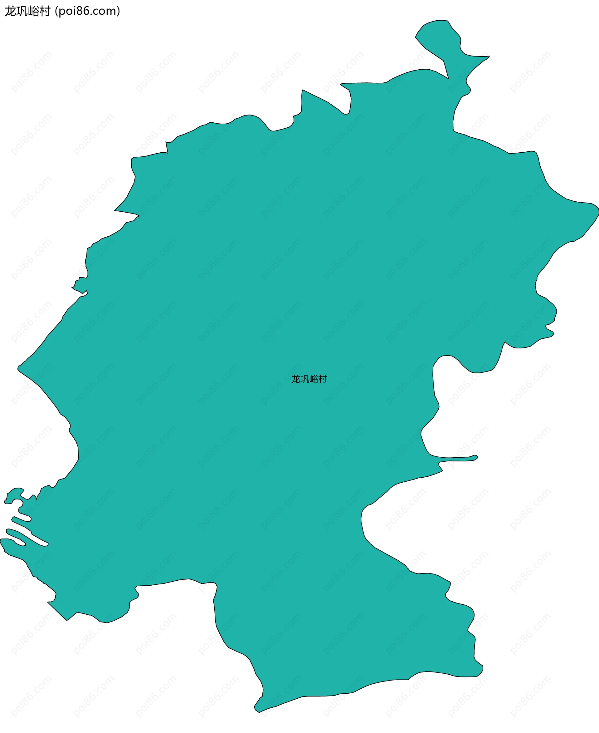 龙巩峪村边界地图