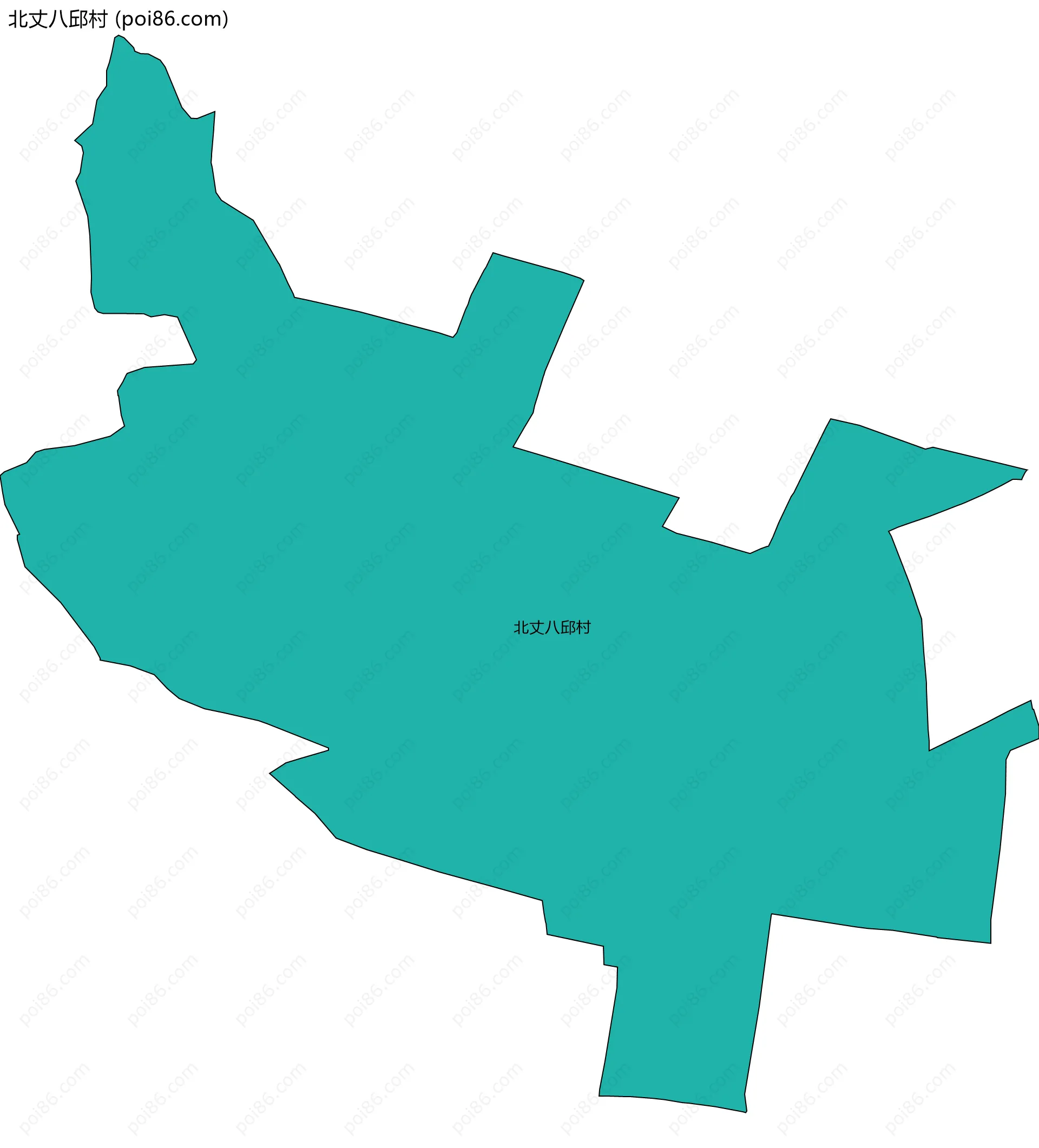 北丈八邱村边界地图