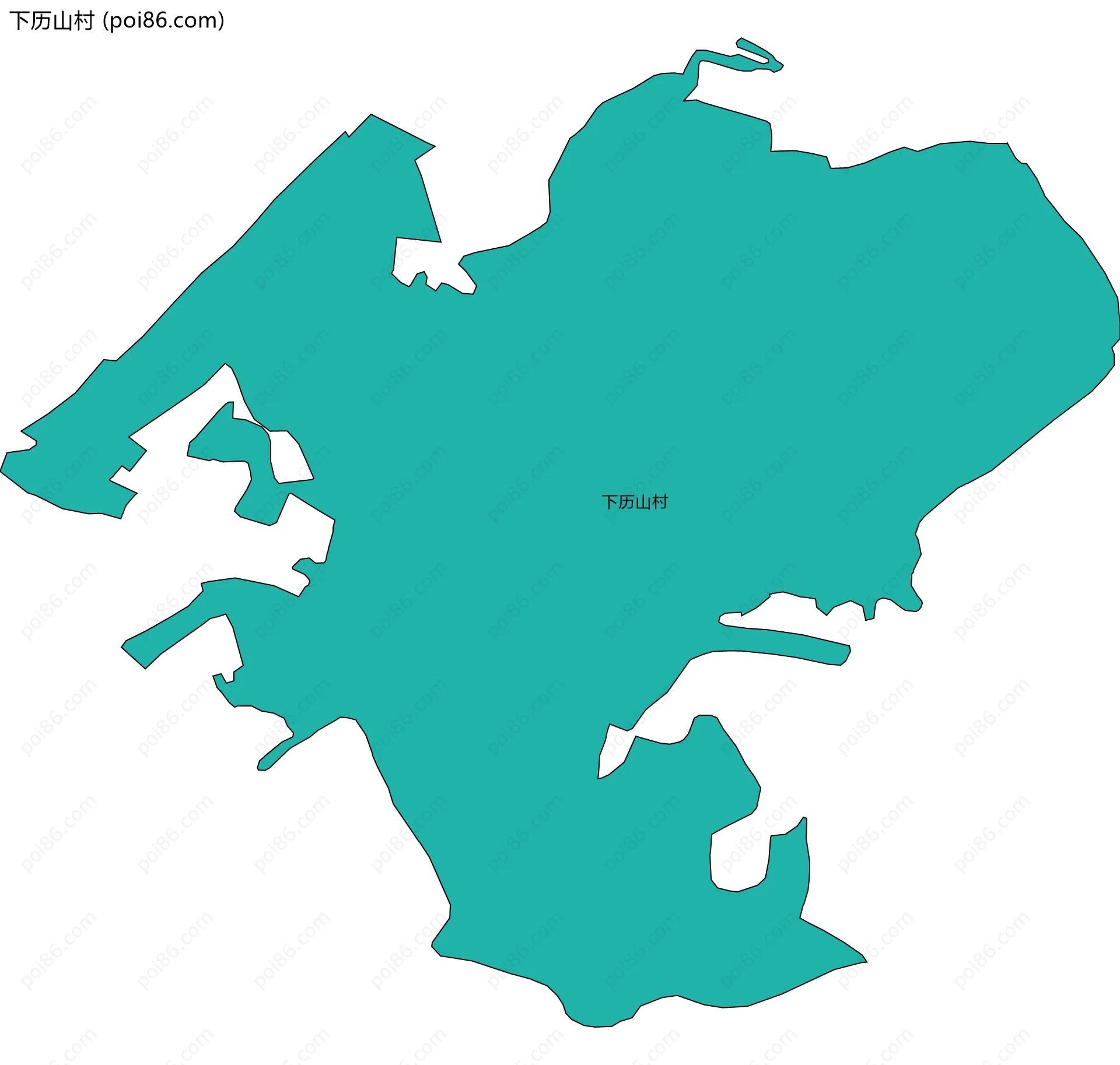 下历山村边界地图