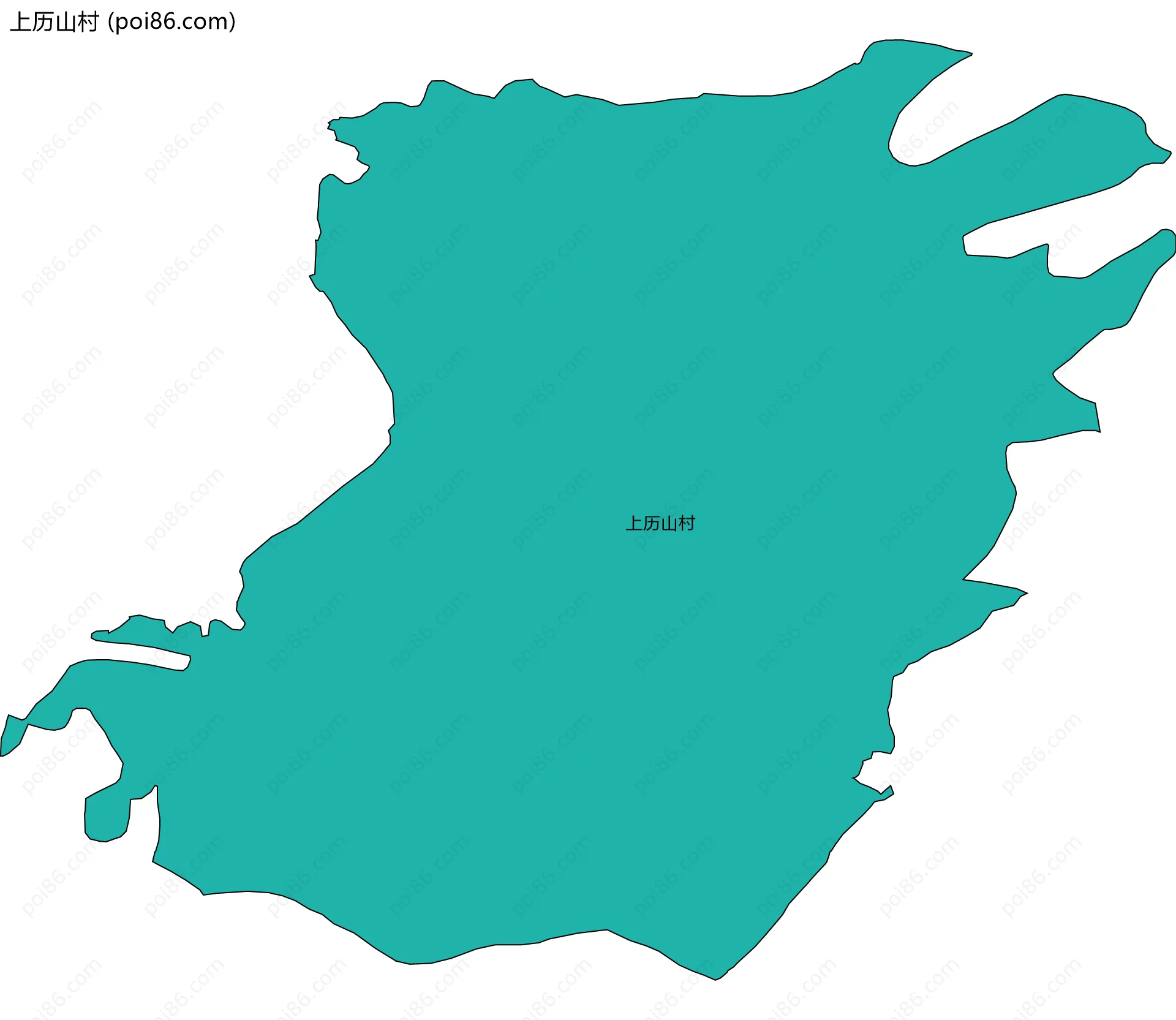 上历山村边界地图