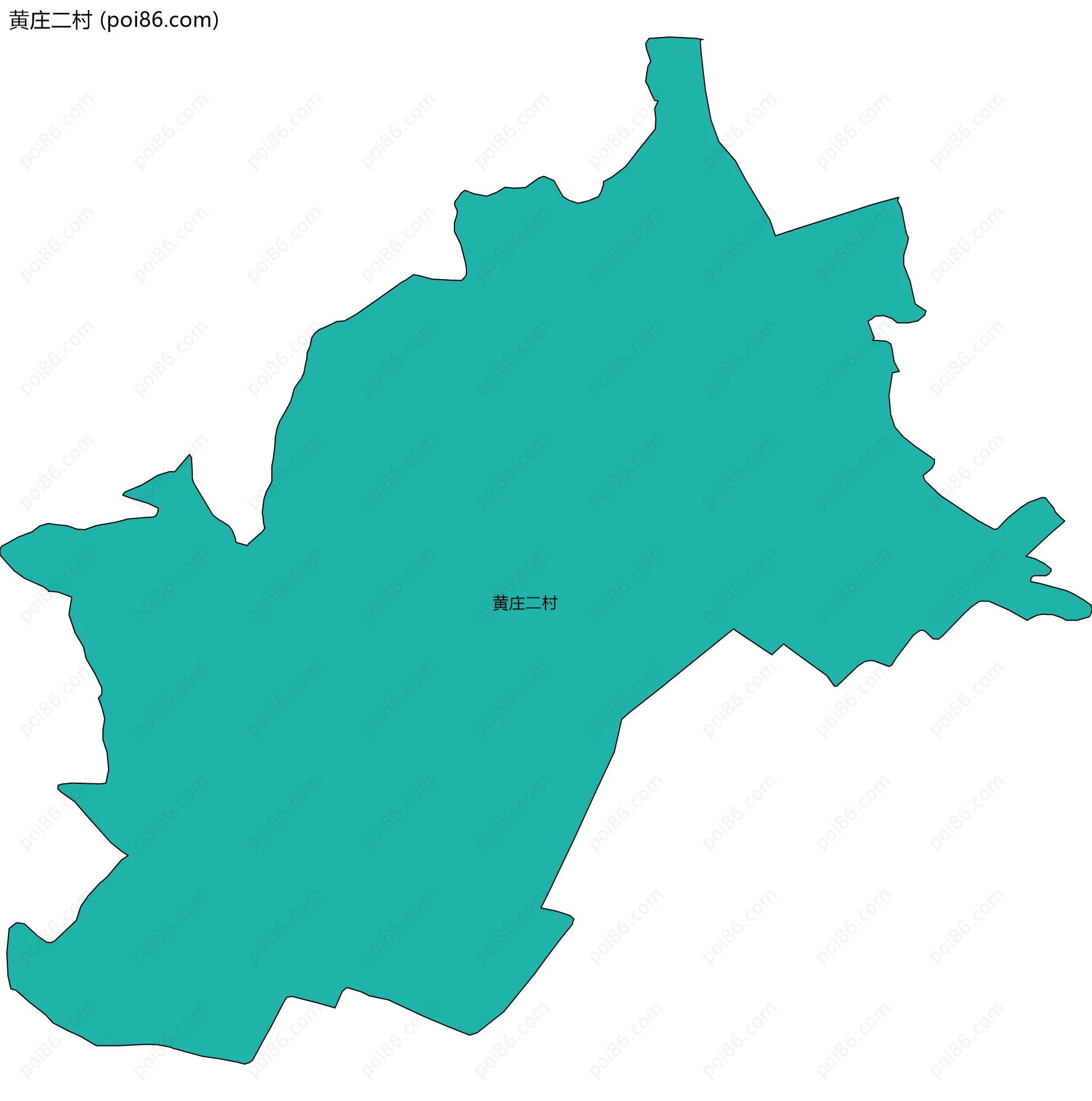 黄庄二村边界地图