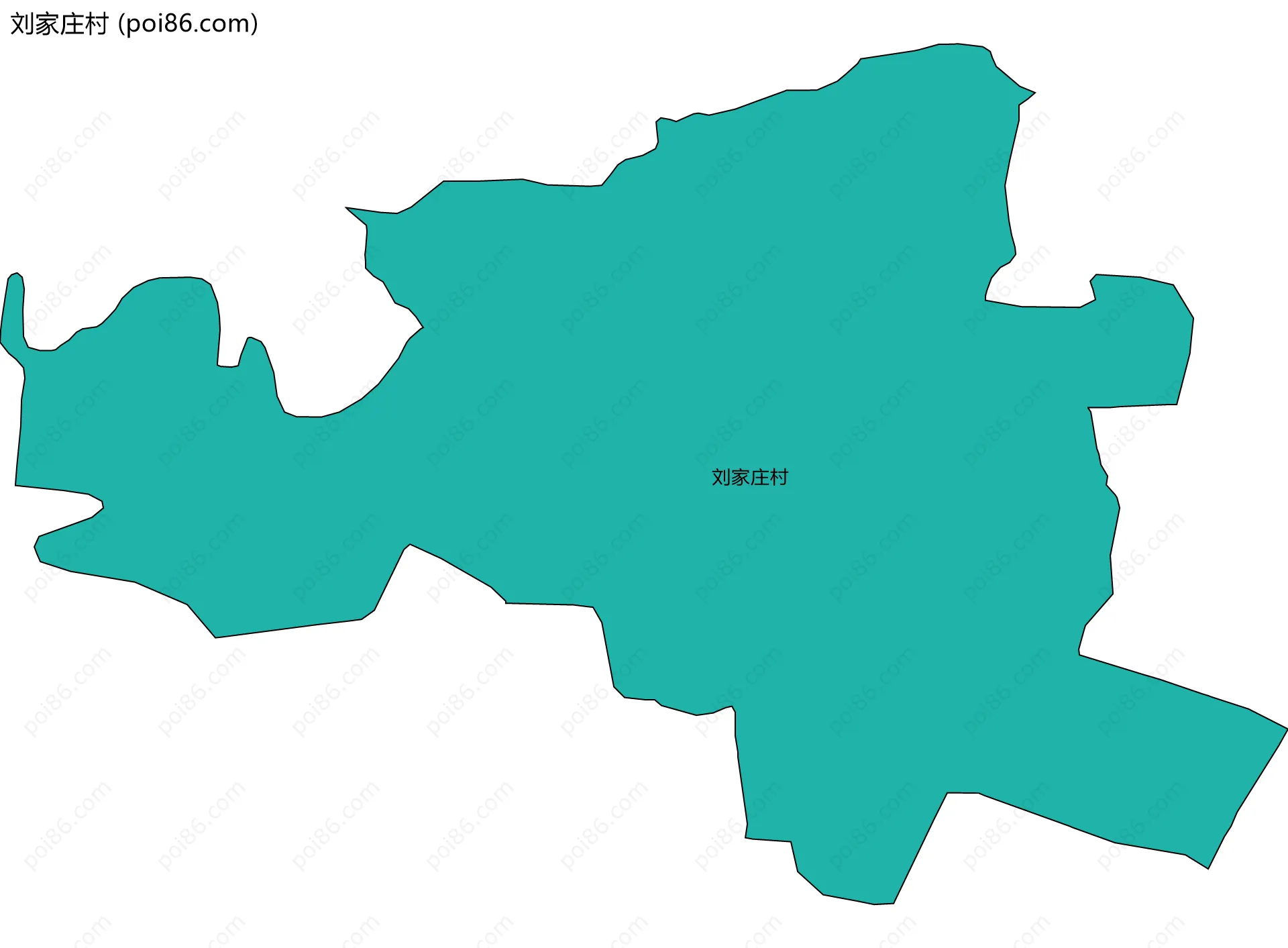 刘家庄村边界地图