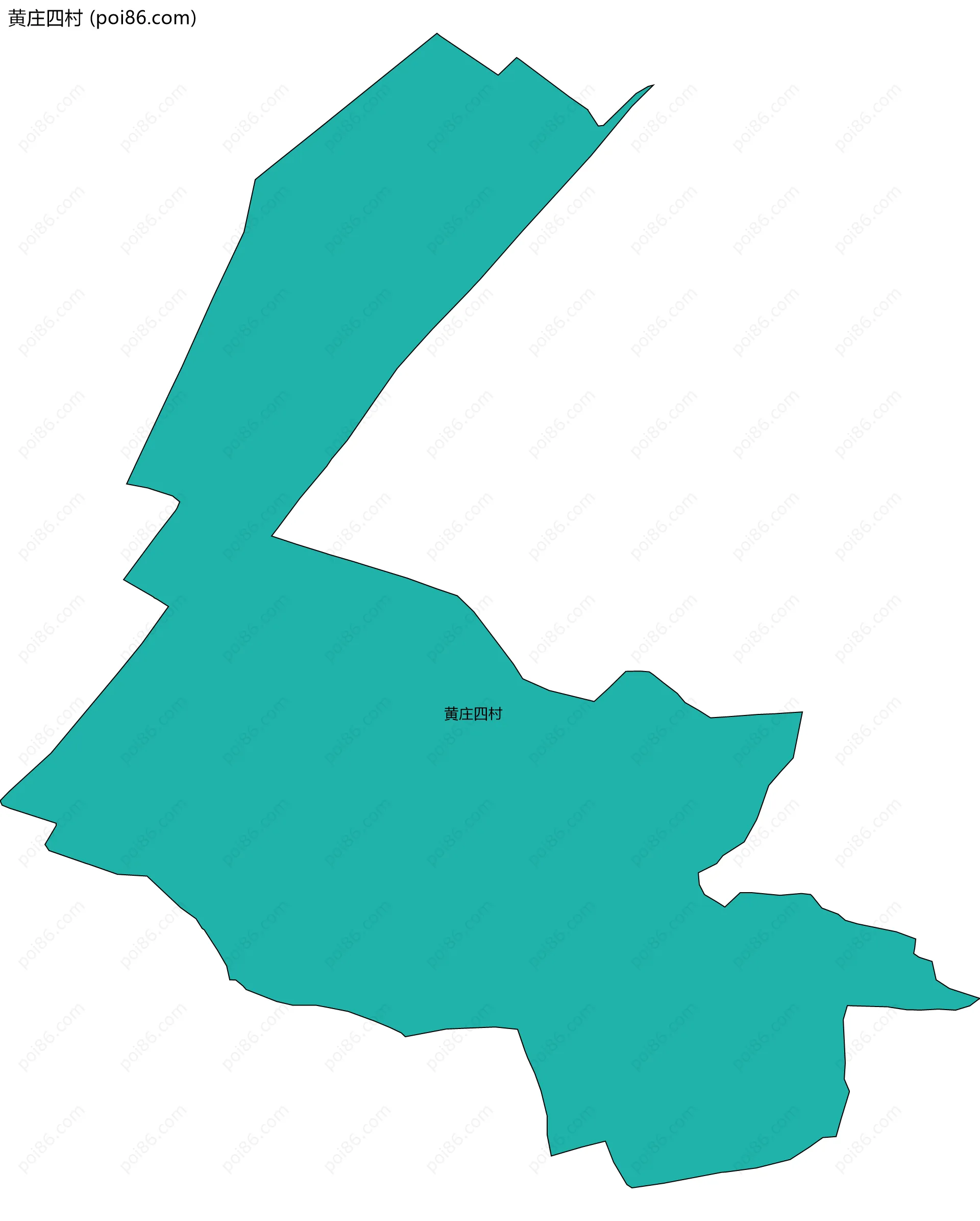 黄庄四村边界地图