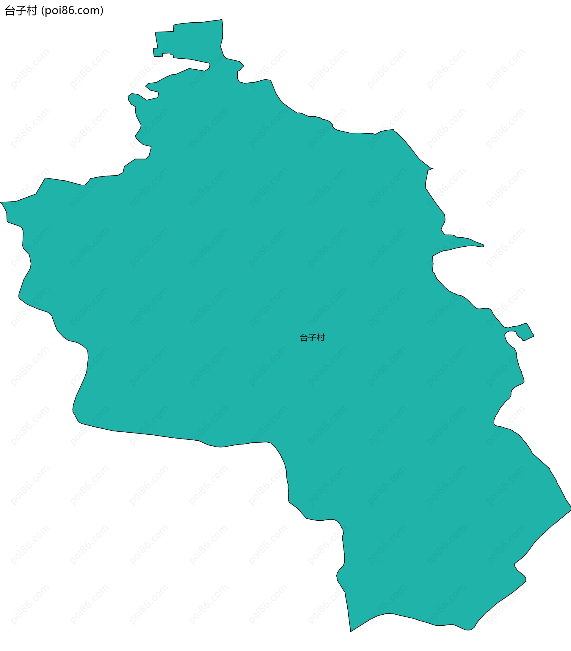台子村边界地图