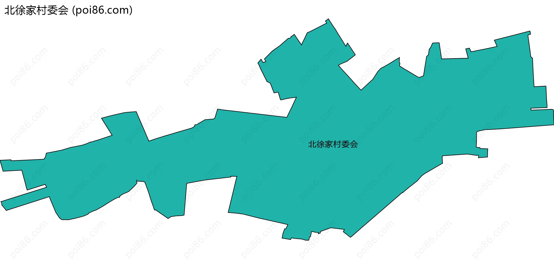 北徐家村委会边界地图