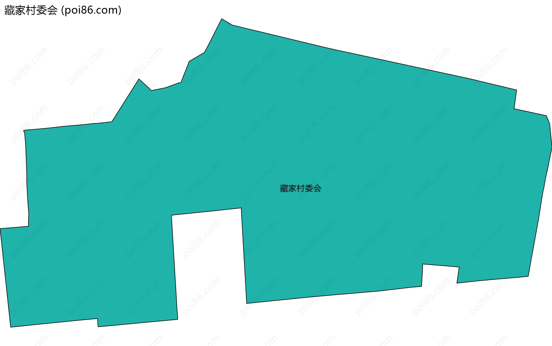 藏家村委会边界地图