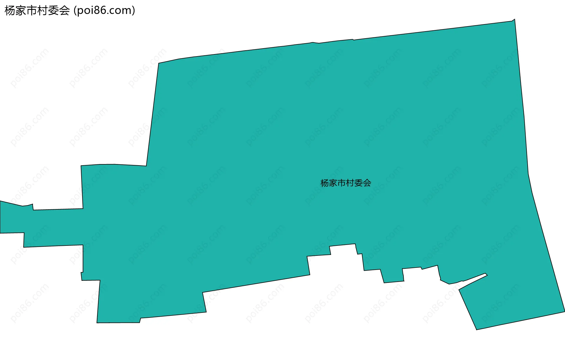 杨家市村委会边界地图