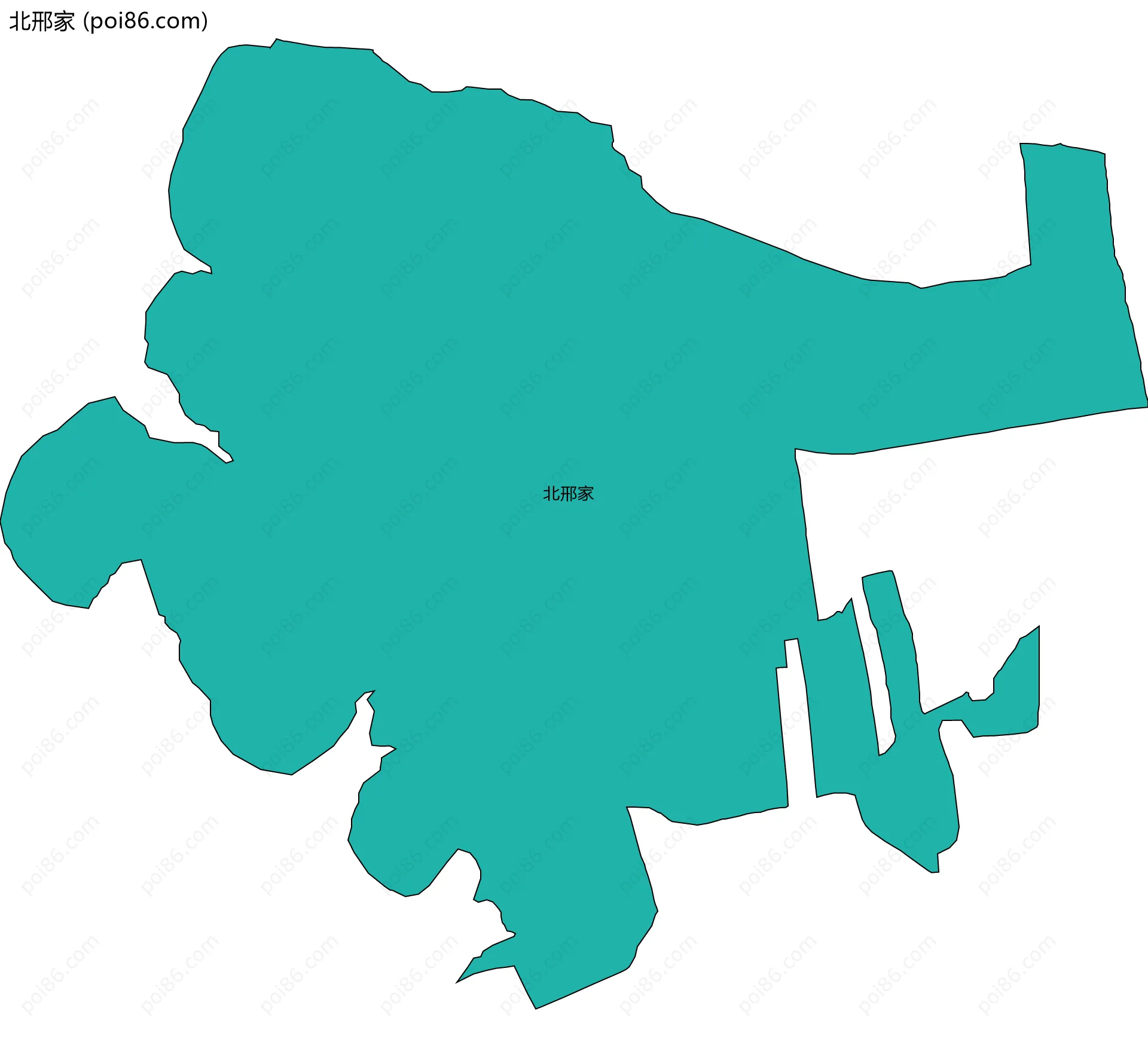 北邢家边界地图