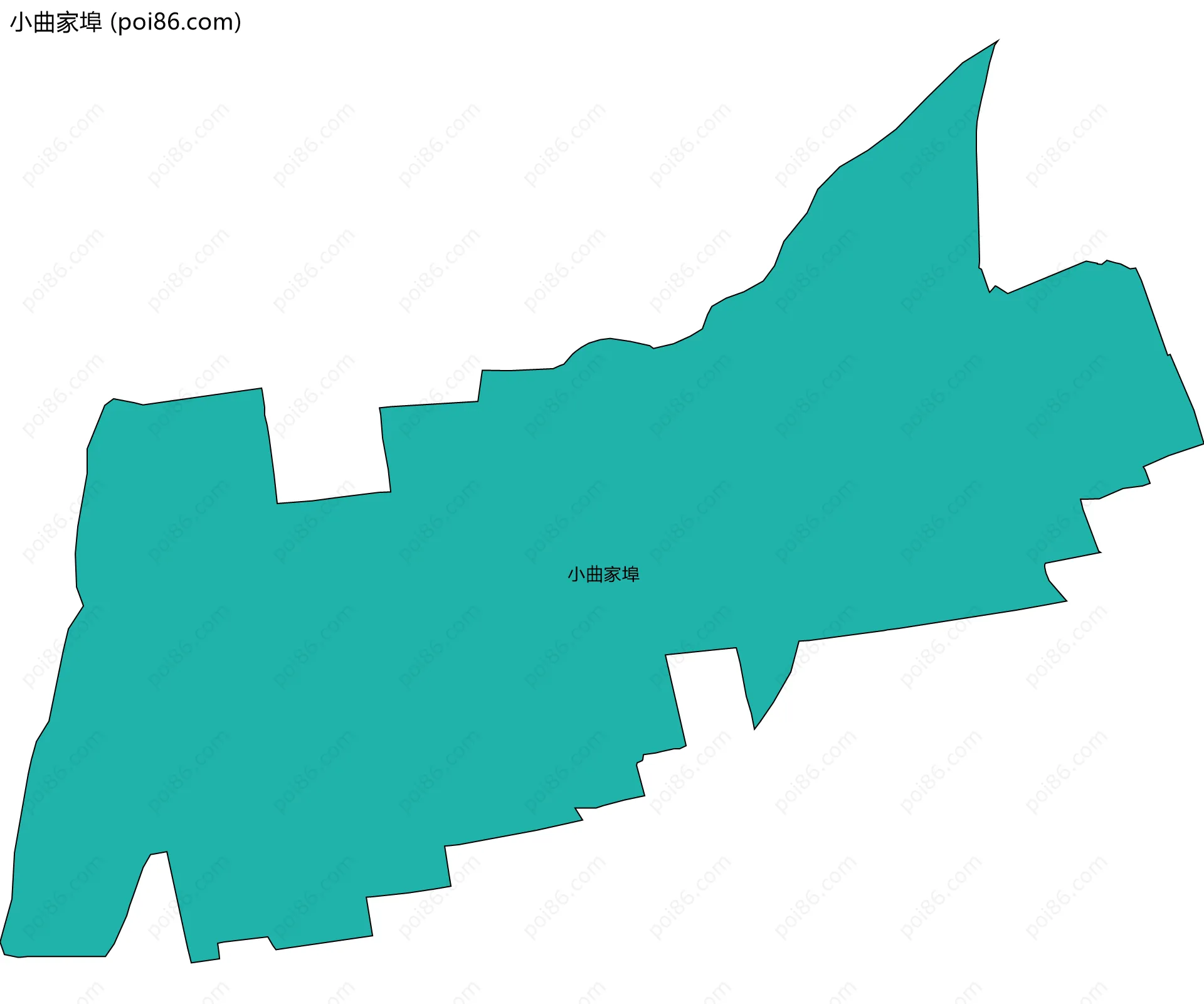 小曲家埠边界地图